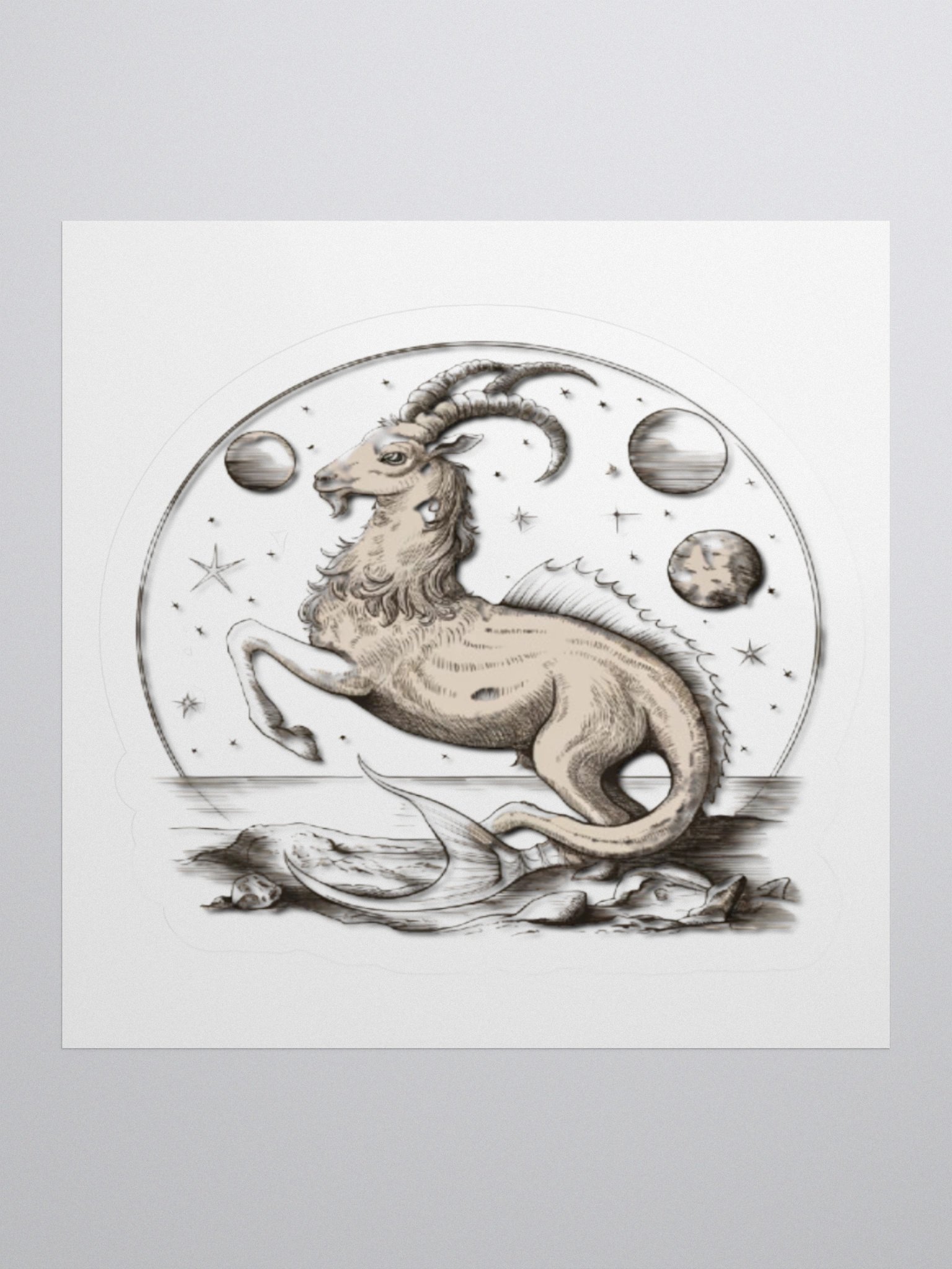 Capricorn Sea-Goat Sticker product image (2)