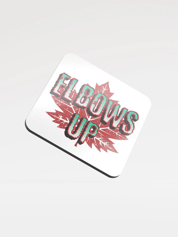 Elbows Up Maple Leaf Gradient Cork Coaster product image (2)