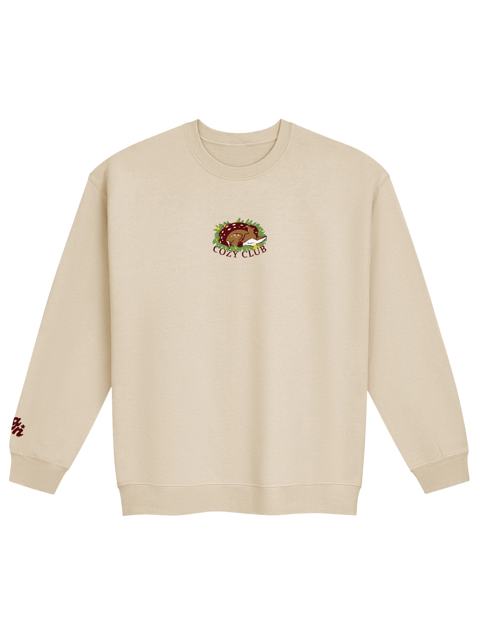 "Cozy Club" Embroidered Fall Crewneck product image (1)