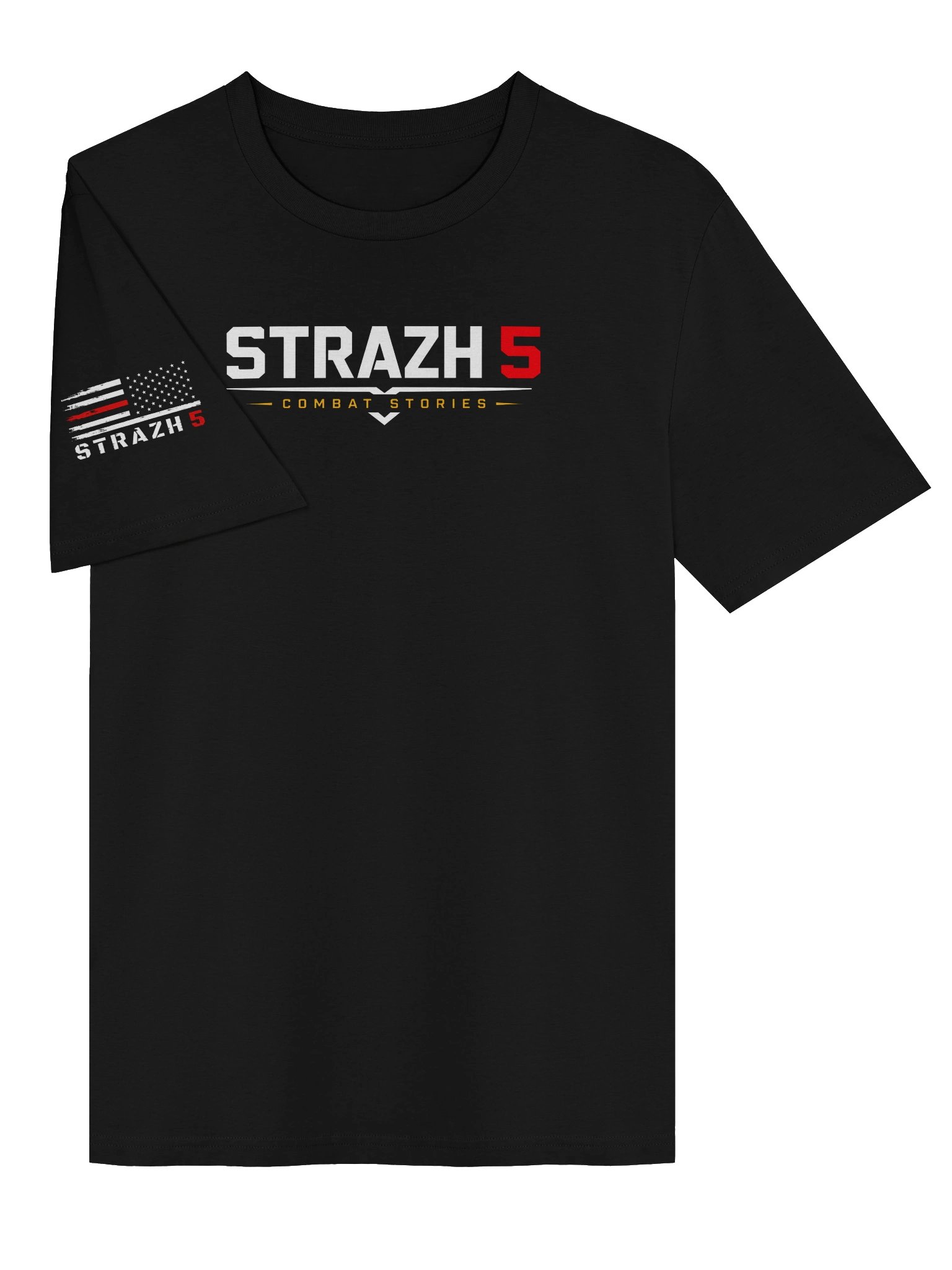 STRAZH 5 Combat Stories Logo T-Shirt w/Flag product image (6)