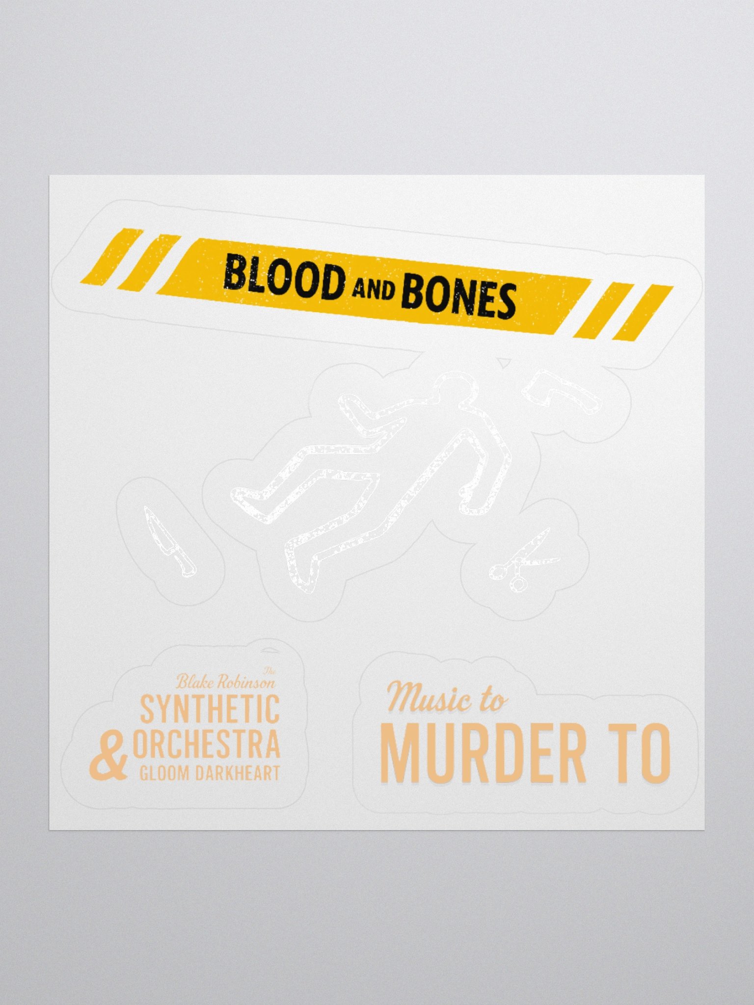 Blood and Bones Kiss Cut Stickers product image (1)