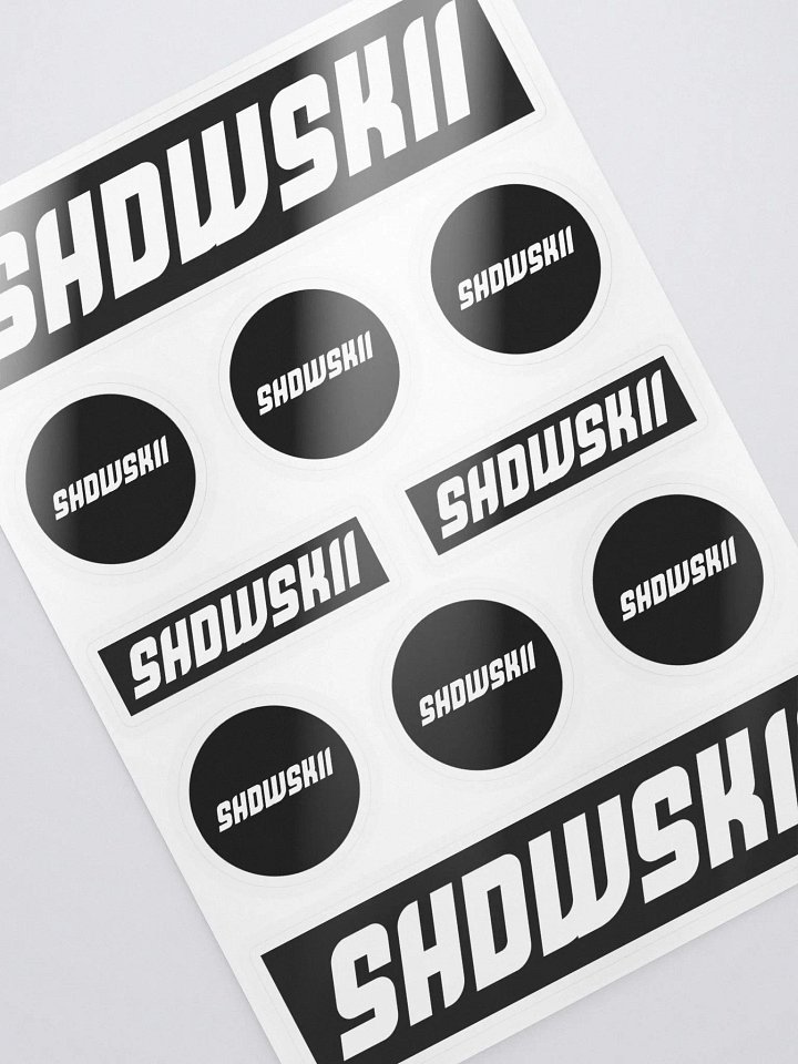 KISS CUT STICKERS / BLACK product image (2)