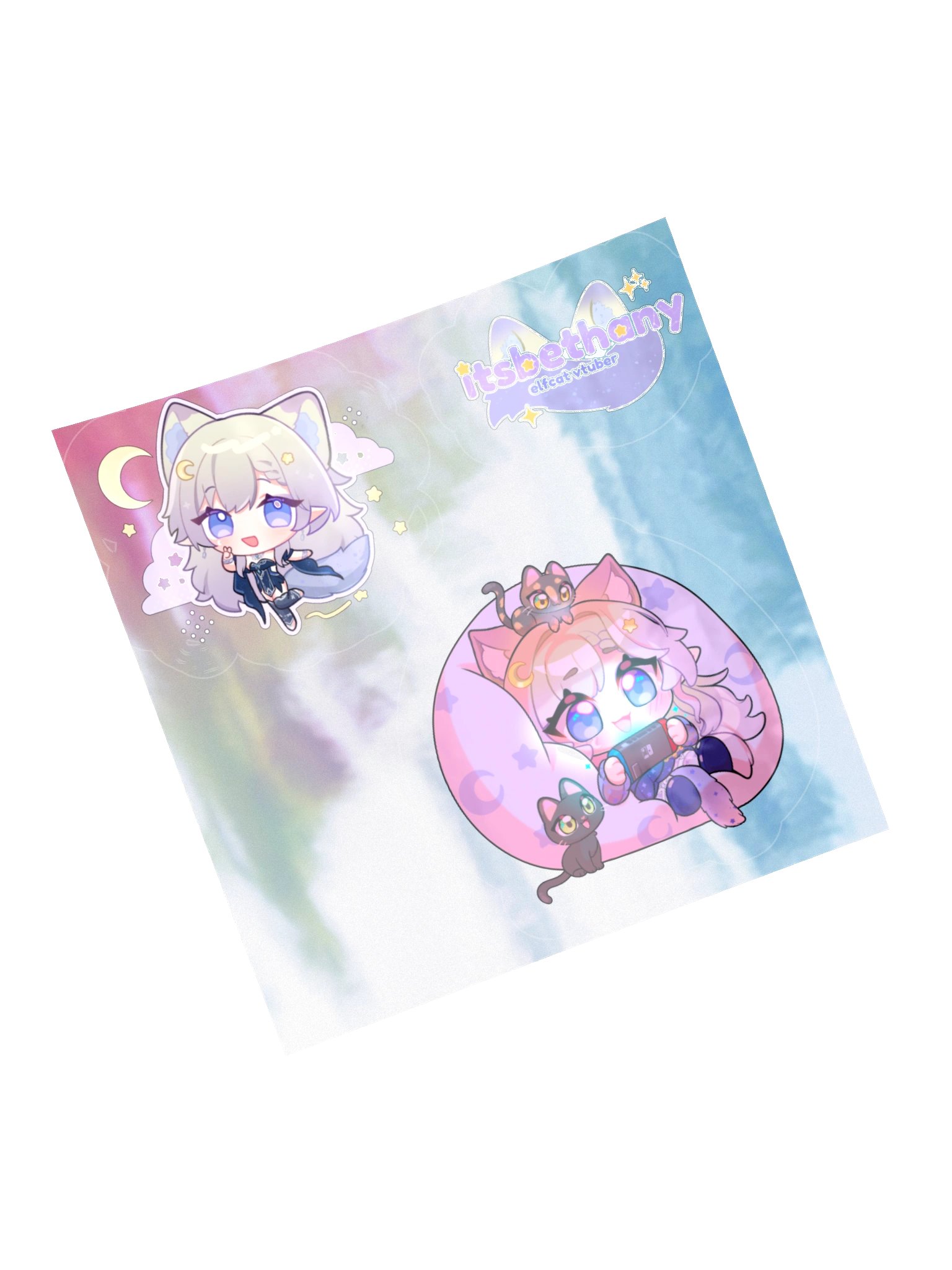 Vtuber Beth Sticker Sheet Holo product image (14)