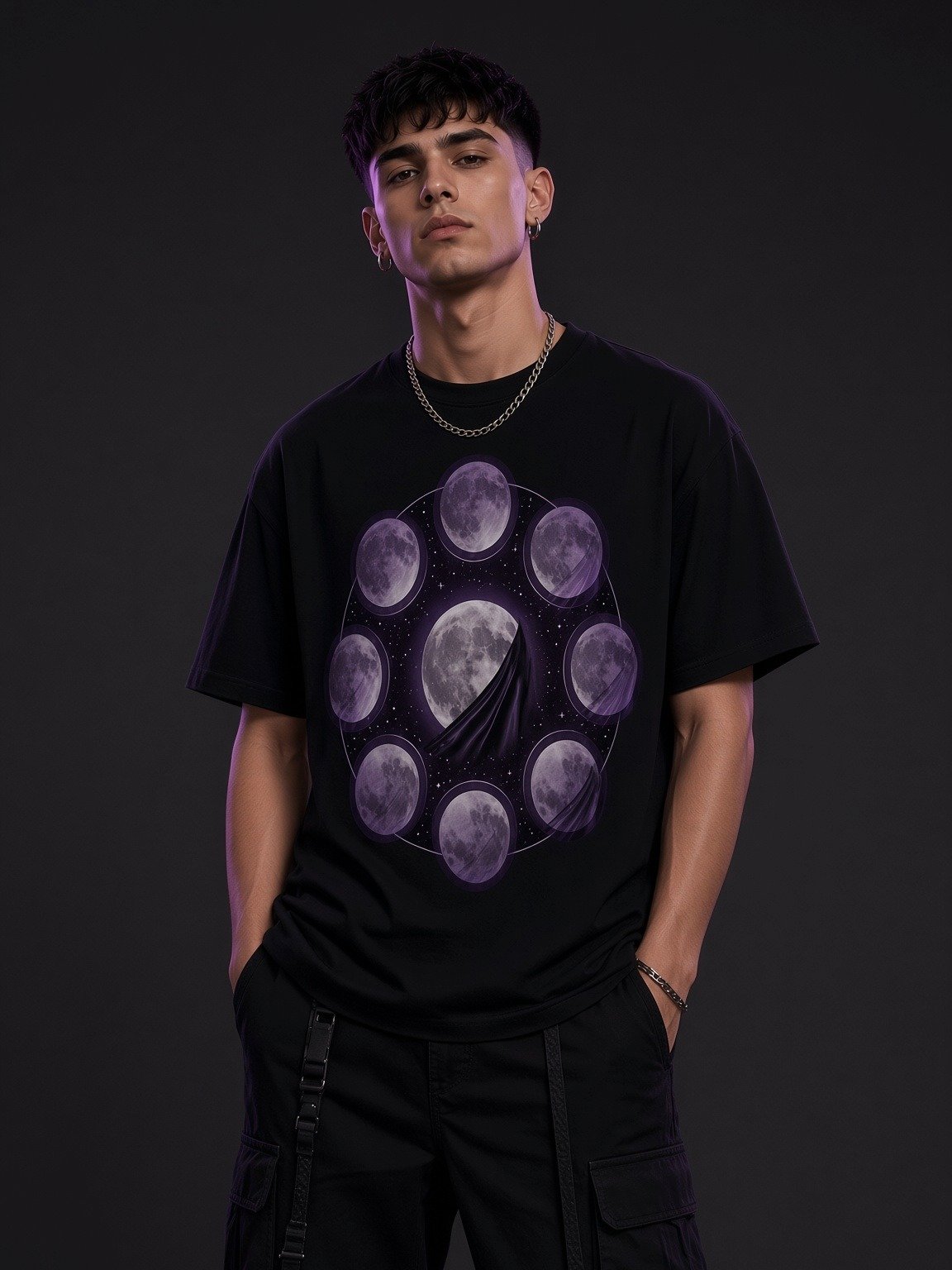 Midnight Veil — Veiled Moon Phases Tee product image (2)