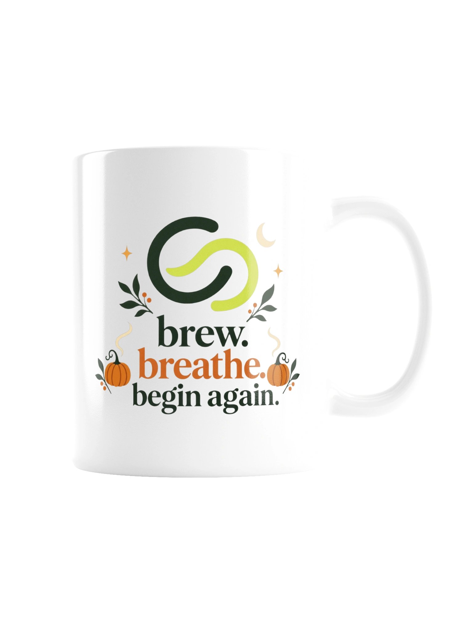 Brew, Breathe, Begin Again Halloween Coffee Mug product image (3)
