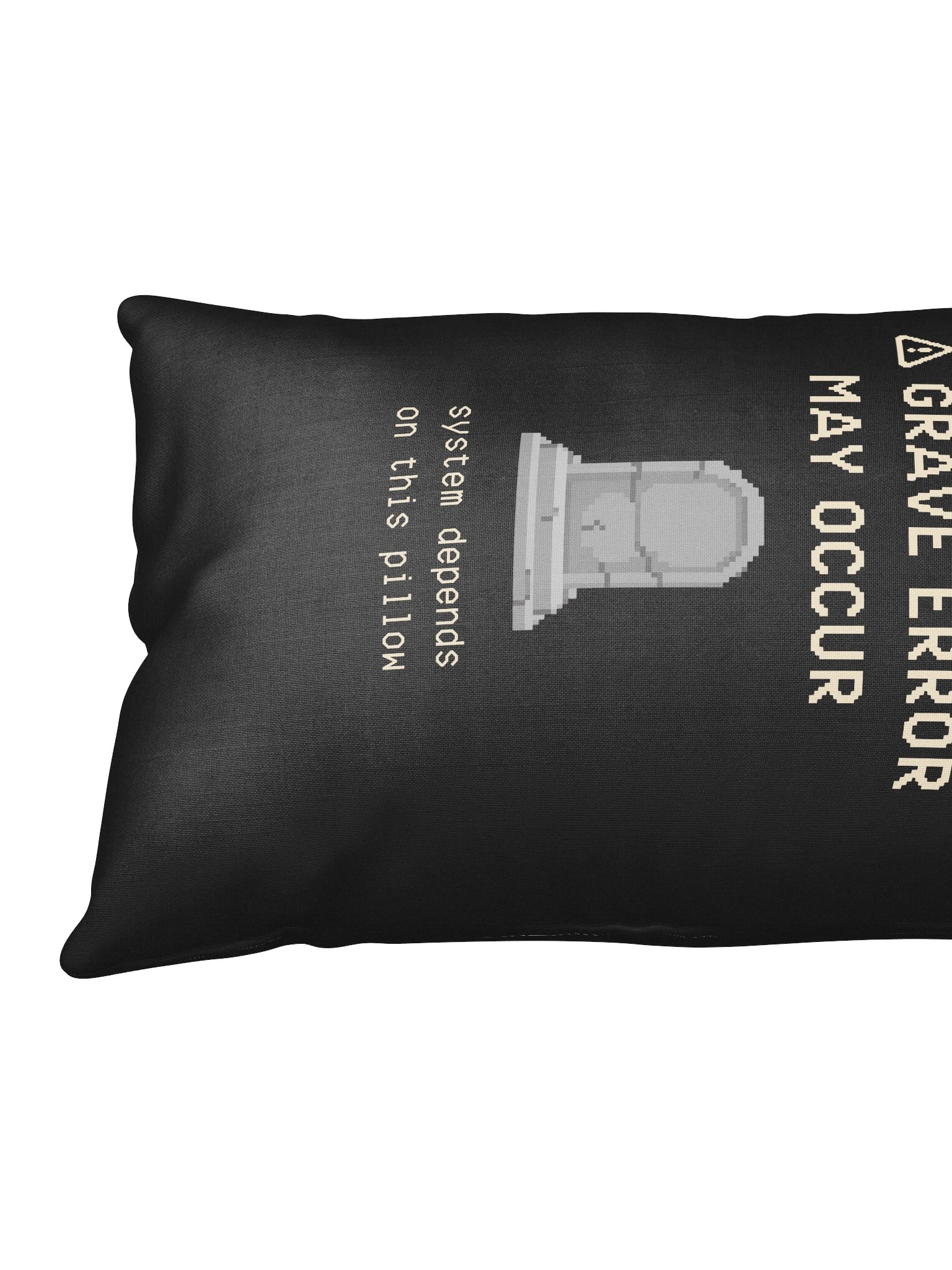 Grave Error Pillow | Gothic Chronic Pain & Spoonie Support Decor product image (4)
