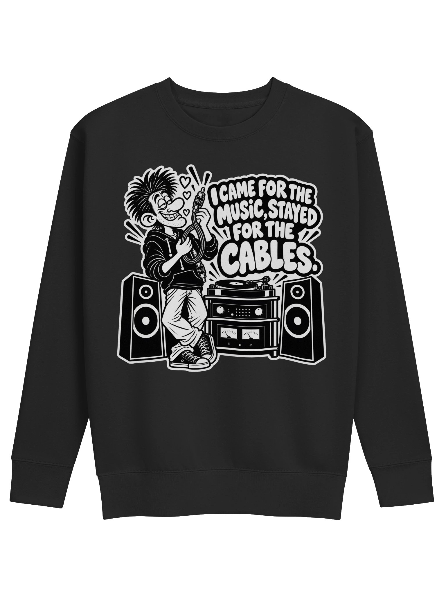 I Came For The Music, Stayed For The Cables - Long Sleeve T-shirt product image (1)