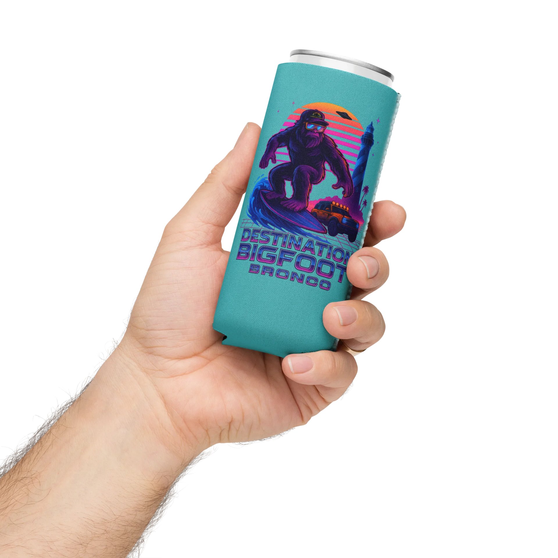 THE SYNTHWAVE SIPPER (TEAL) 12OZ REGULAR OR 12OZ SLIM COOZIE product image (12)