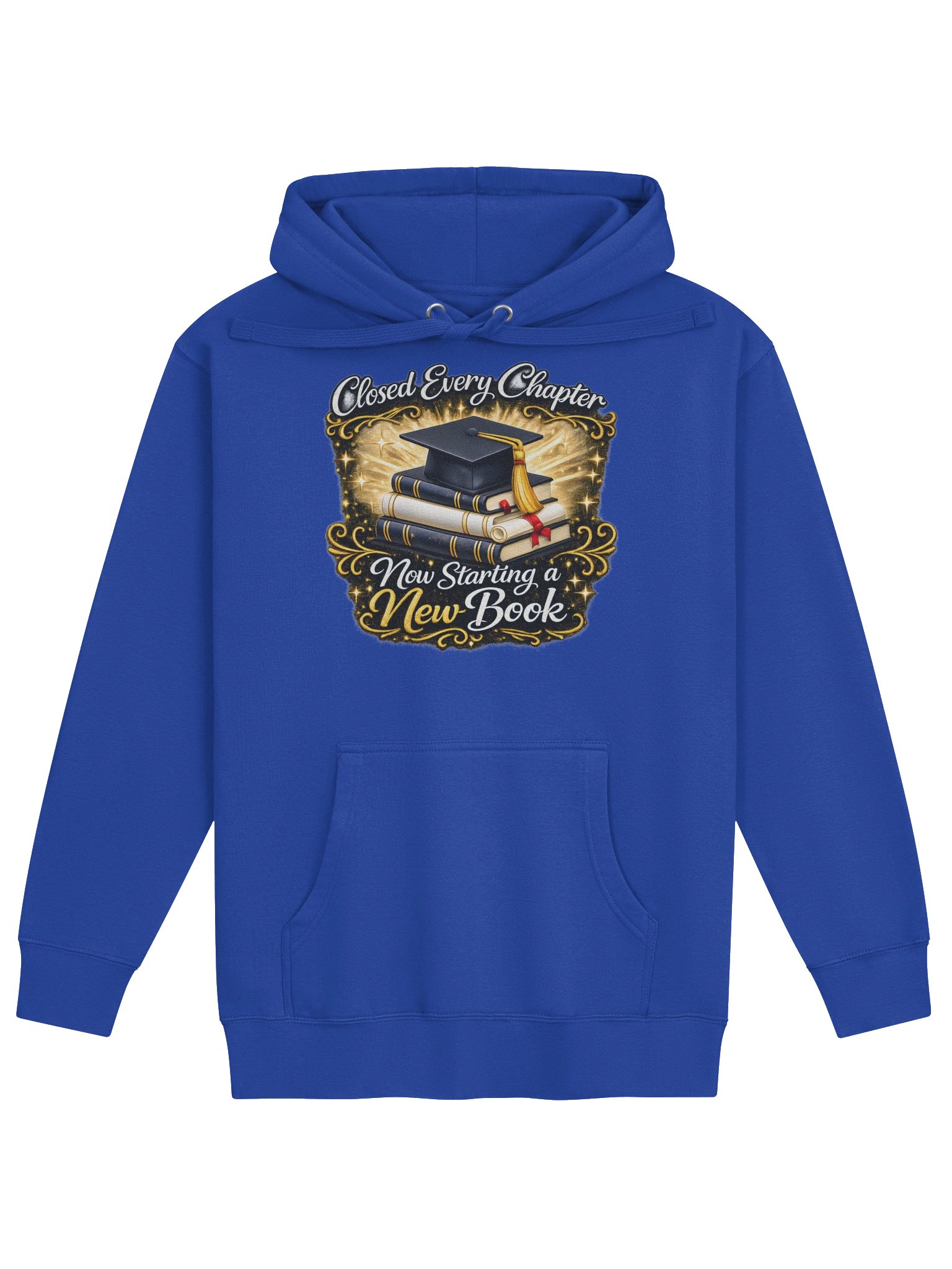 Closed Every Chapter Now Starting a New Book — Cotton Heritage Unisex Graduation Hoodie product image (1)