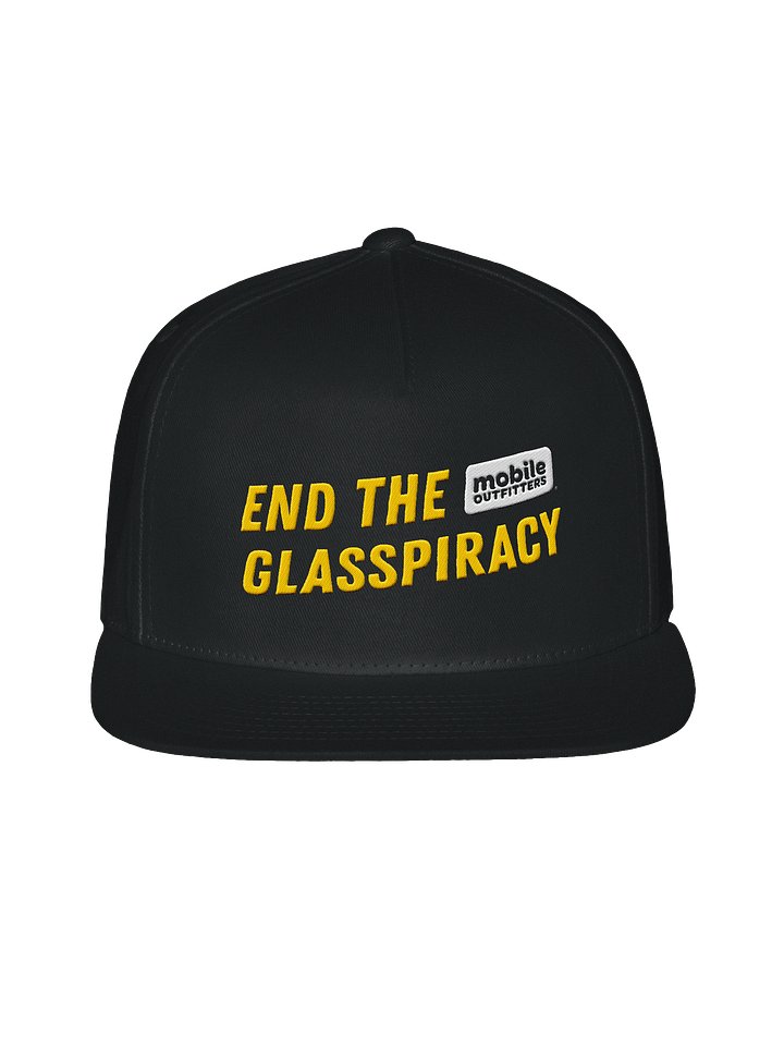 End the Glasspiracy Flat Snapback Hat product image (1)