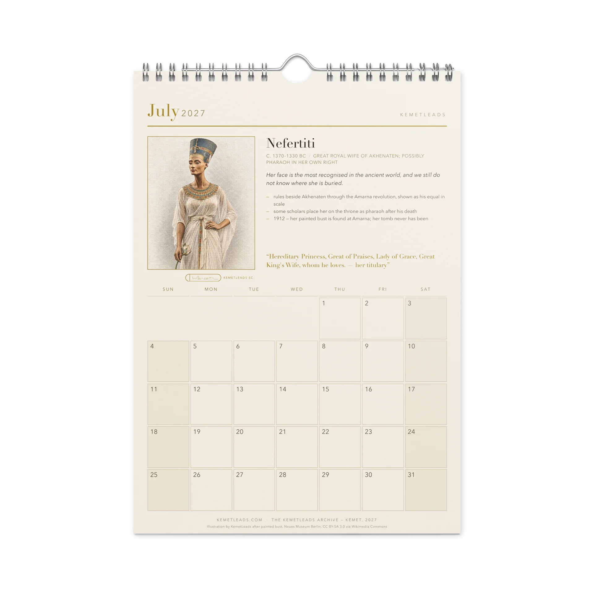 Kemet — 2027 Wall Calendar product image (7)
