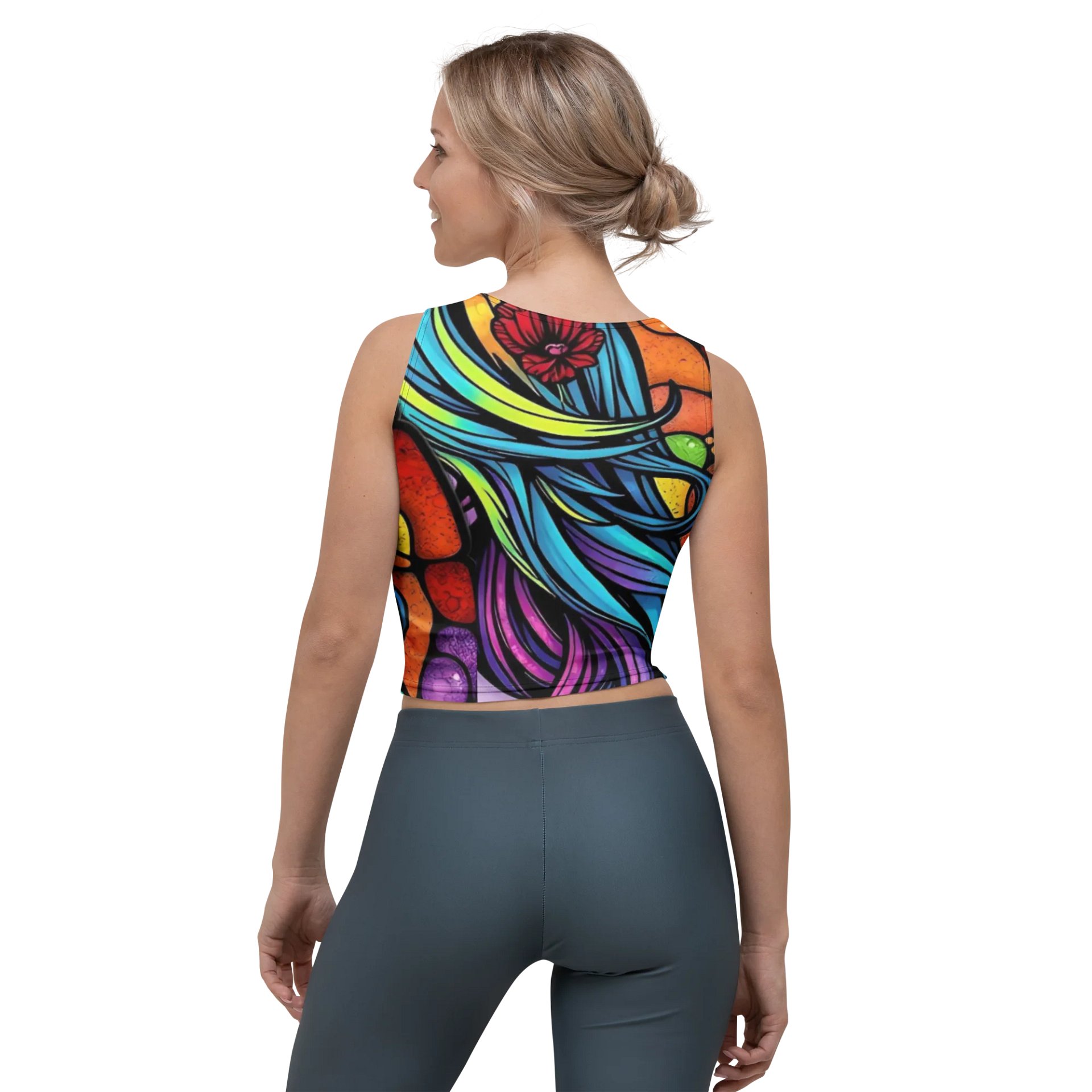 Sunset Dreams All-Over Crop Top product image (2)