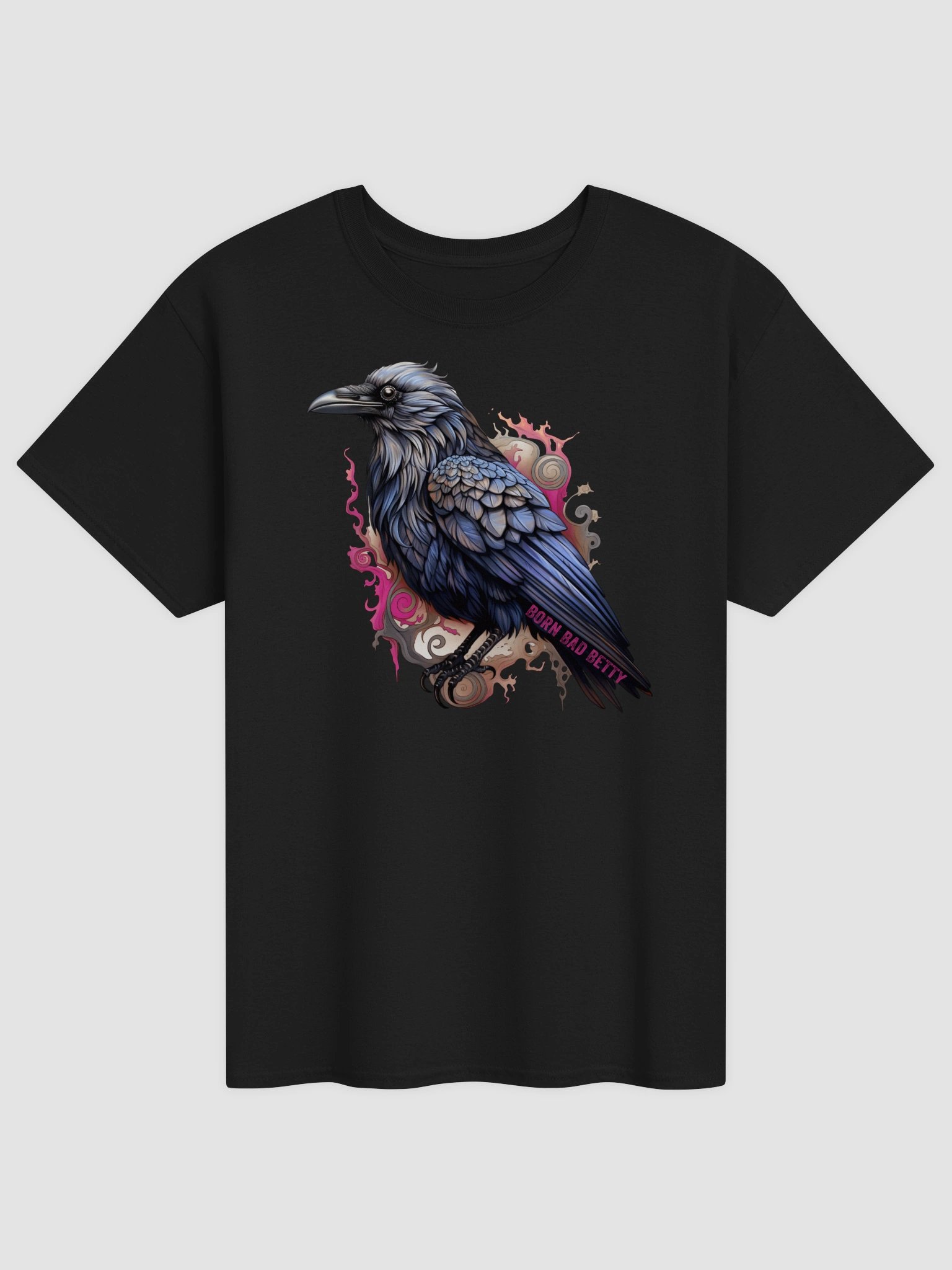 Raven Gothic Swirls T-Shirt product image (2)