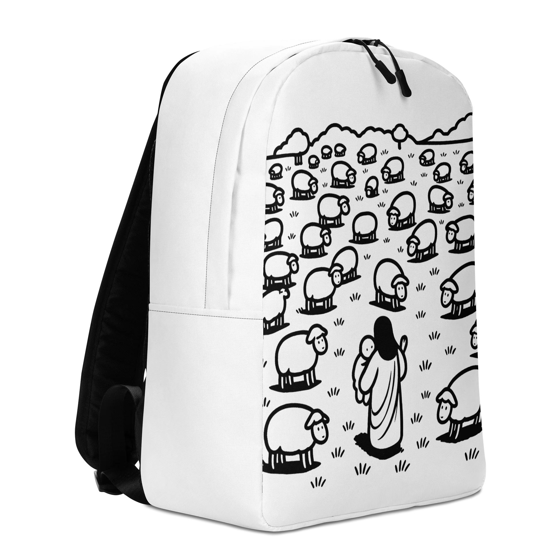 The Good Shepherd Doodle Minimalist Backpack product image (3)