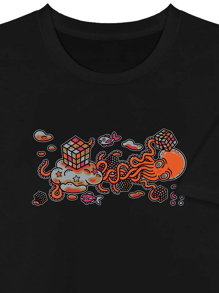 Whimsical Octo-Cubes T-Shirt - Embroidered/Stitched product image (2)