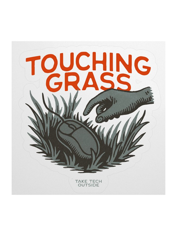 Touch Grass! sticker product image (1)