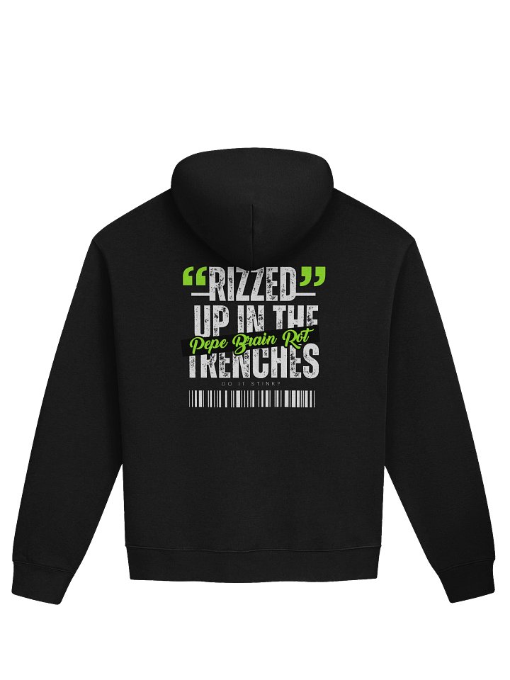 Rizzed Up In The Trenches Black Hoodie product image (2)