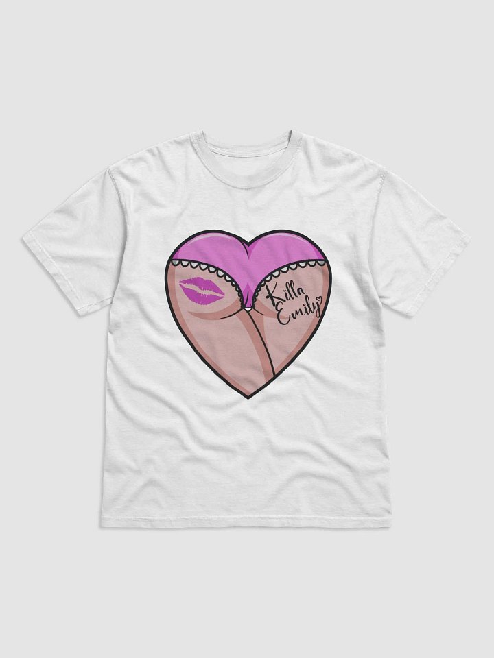 PINK HEART BUTT TEE WITH AUTOGRAPH ON BACK product image (1)