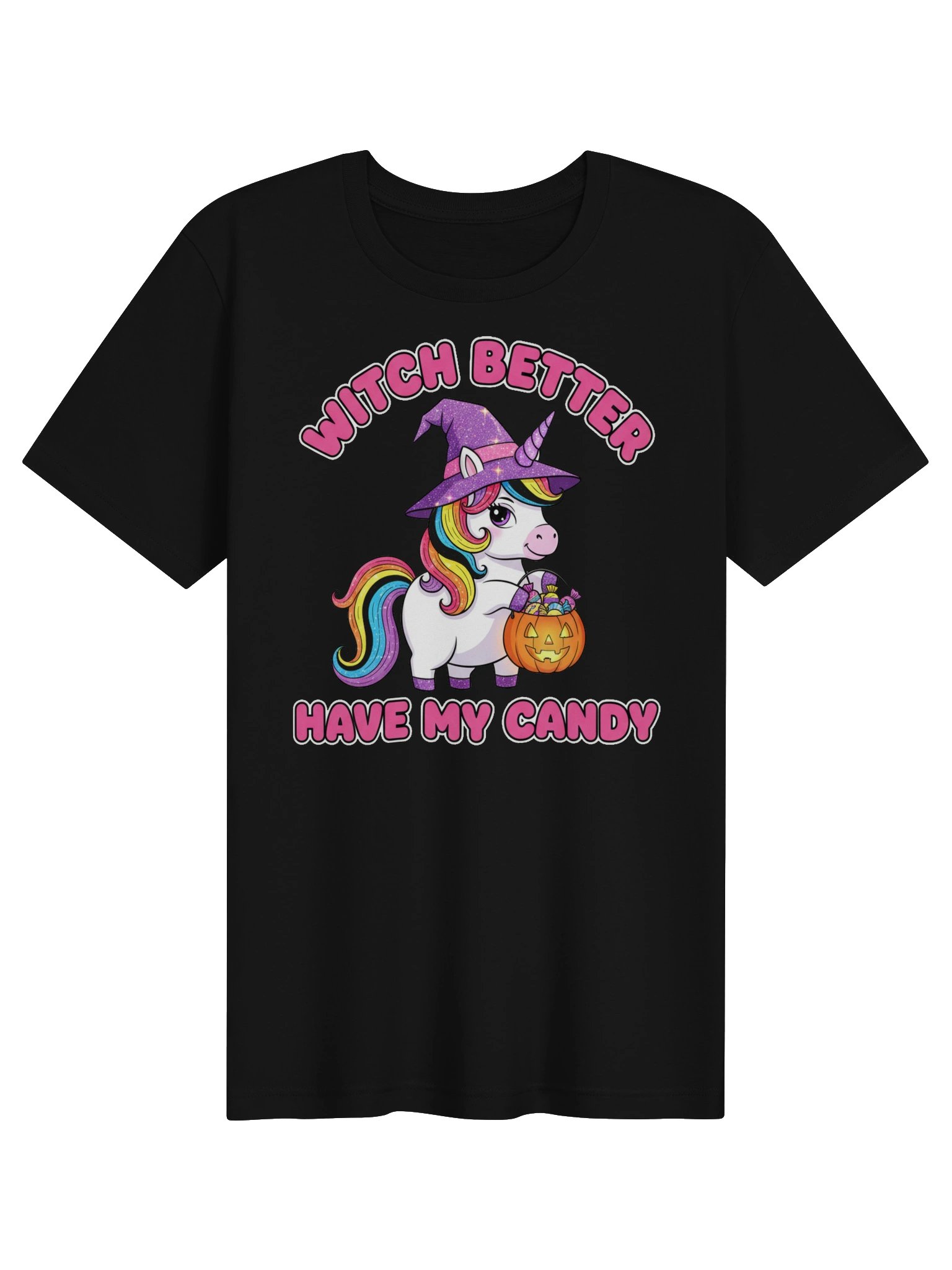 Witch Better Have My Candy Unicorn Halloween Tee product image (1)