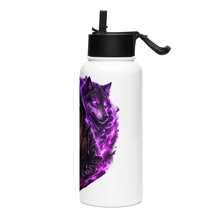 Varenikki Logo Stainless Steel Water Bottle with Straw Lid product image (2)