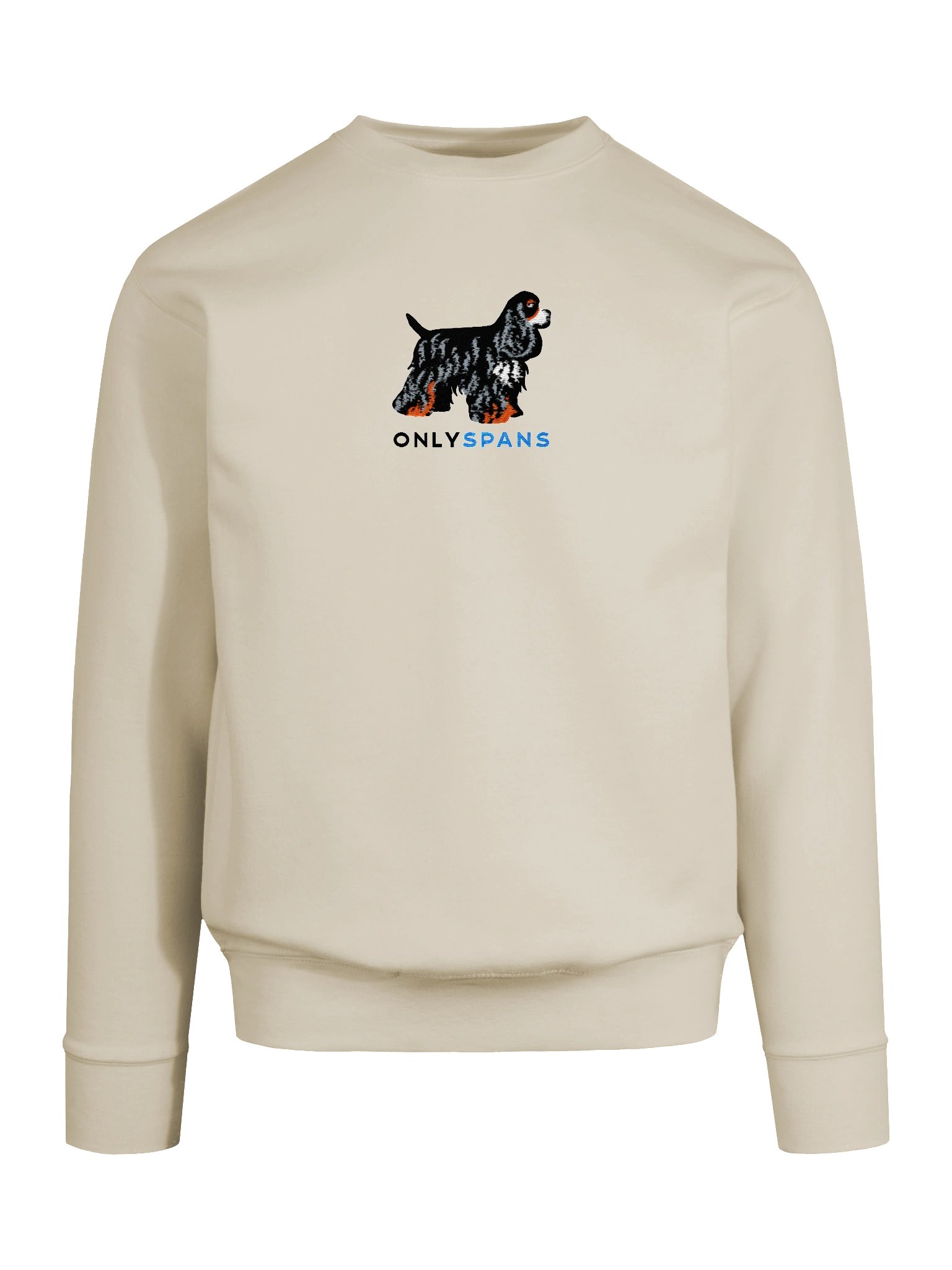 Only Spans Sweatshirt (Embroidered) of an American Cocker Spaniel(Tricolor) product image (79)