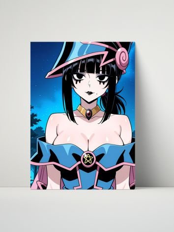 Luna Rain Dark Magician Girl – Glossy 8x10 Metal Print product image (1)