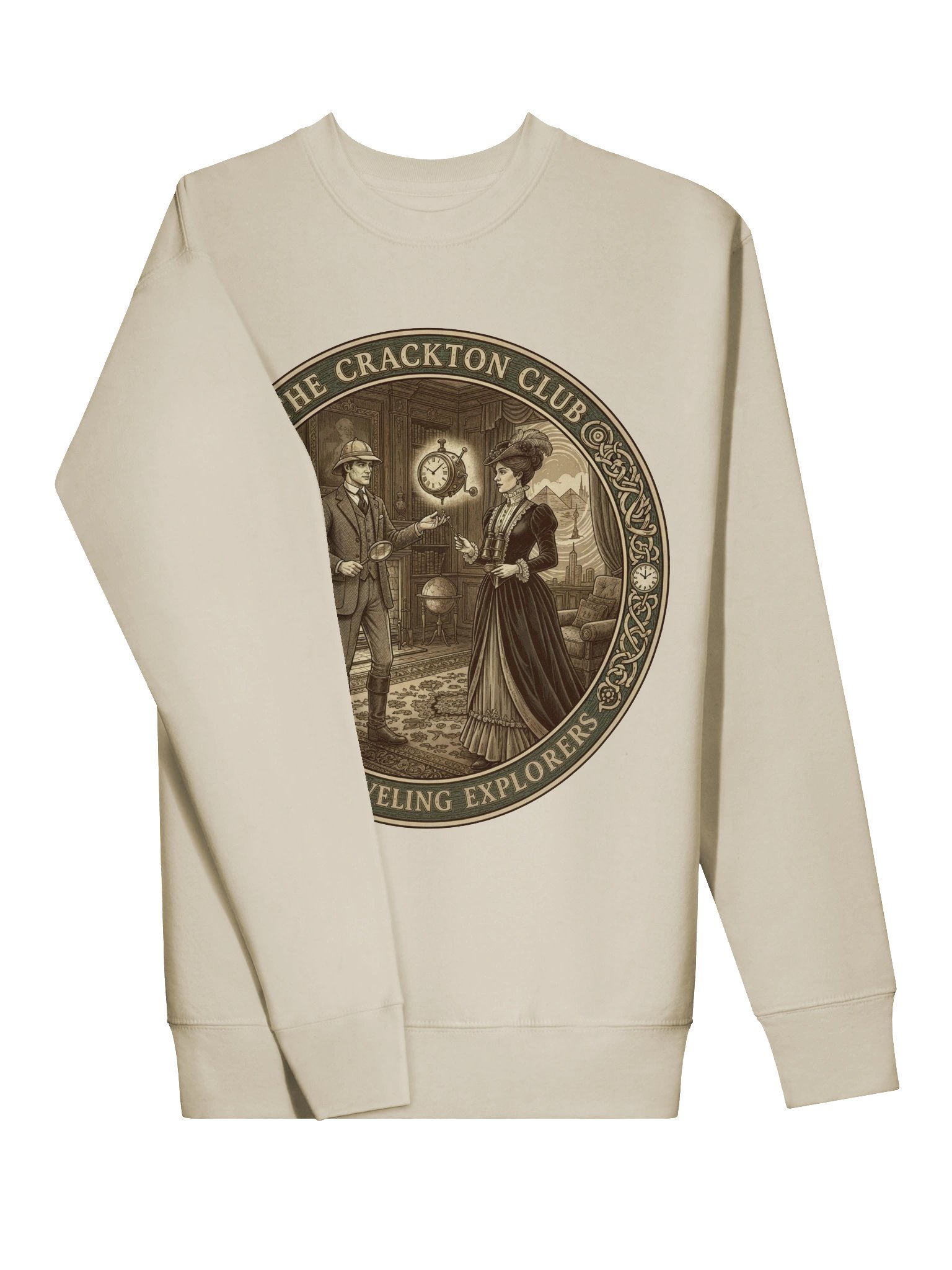 “The Crackton Club – Time Traveling Explorers” – Sweatshirt product image (59)