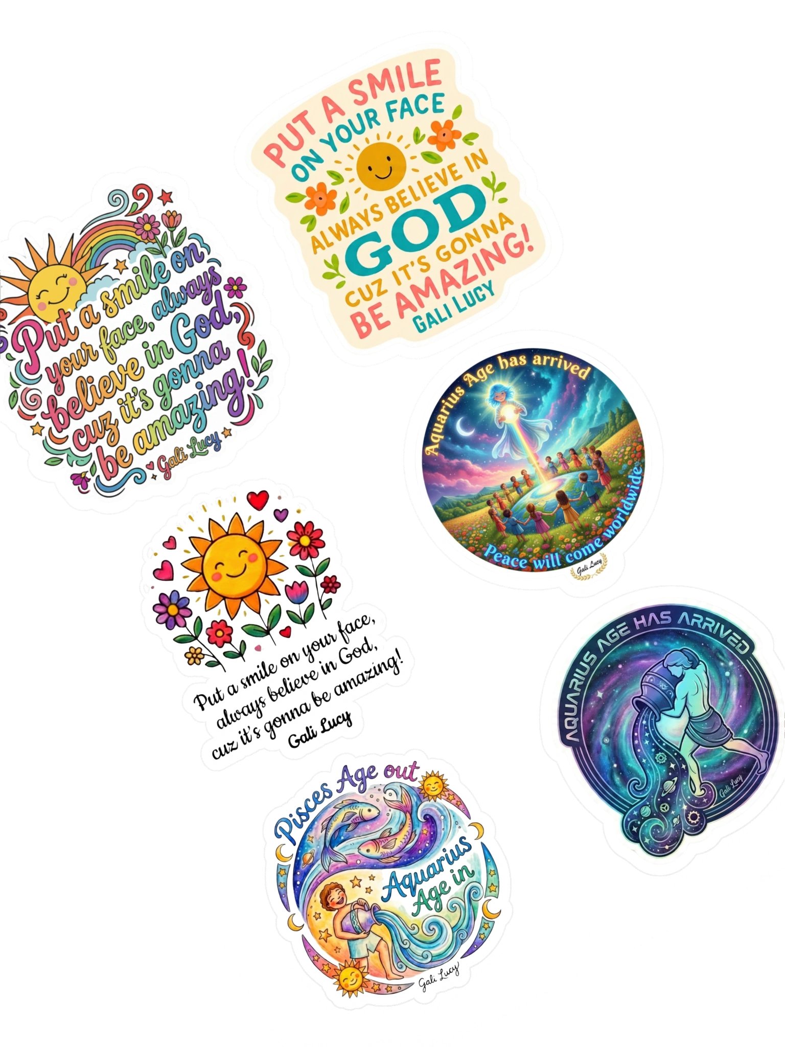 Set of 6 Stickers - Style 16 product image (3)