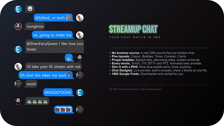 OBS Plugin - StreamUP Chat product image (1)
