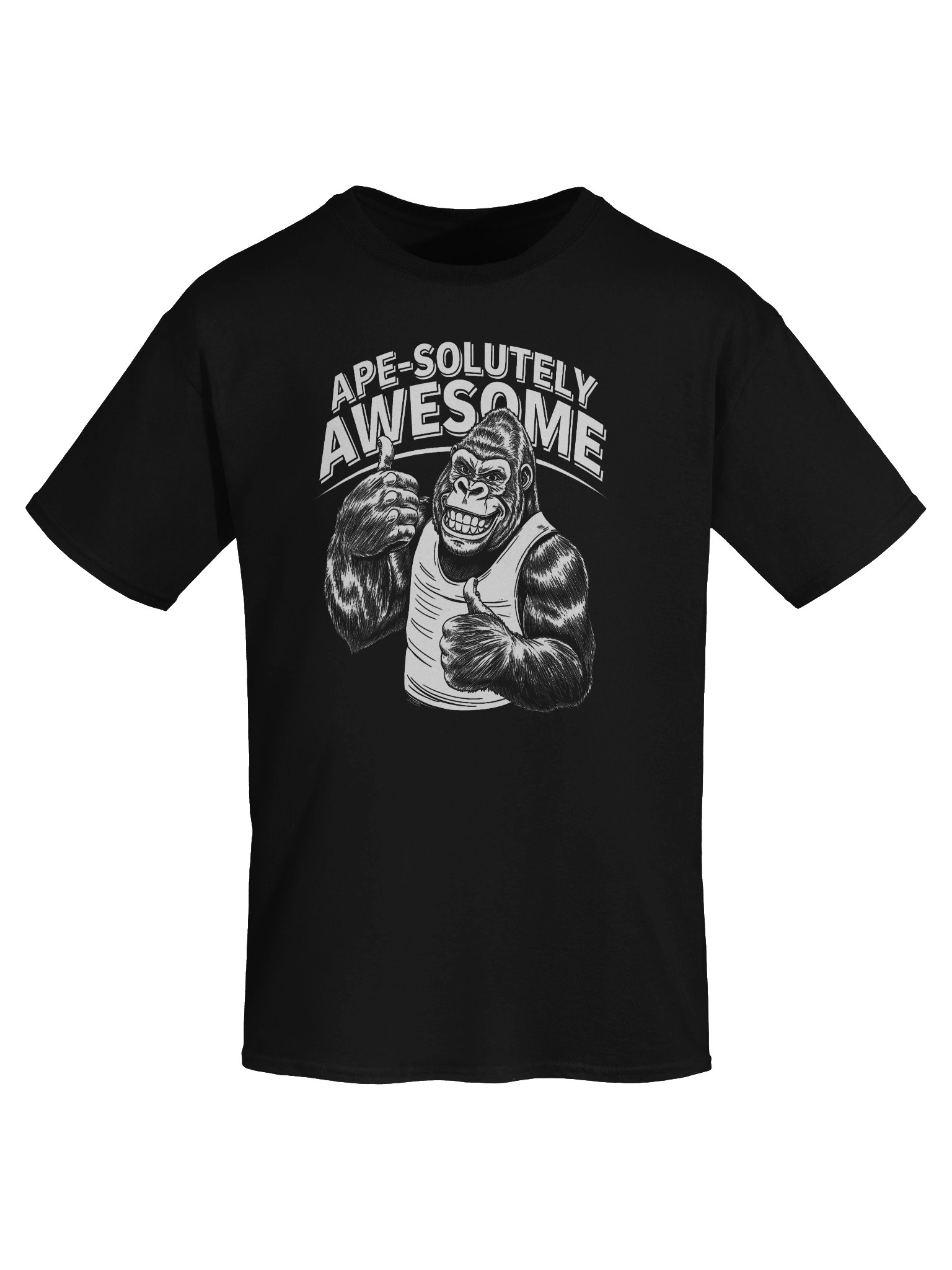 Ape-solutely Awesome Gorilla Thumbs-Up T-Shirt product image (5)