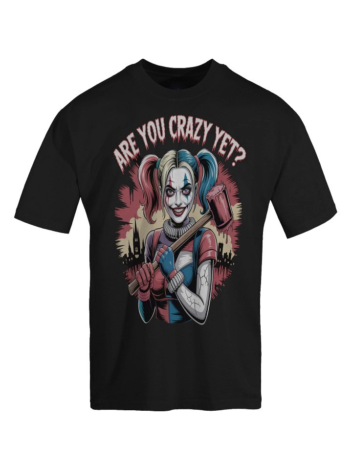 Harley Quinn 'Are You Crazy Yet?' Oversized Faded T-Shirt product image (1)