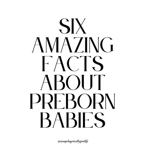 Here are six amazing facts about preborn babies!

For more information on prenatal development, check out The Endowment for H...