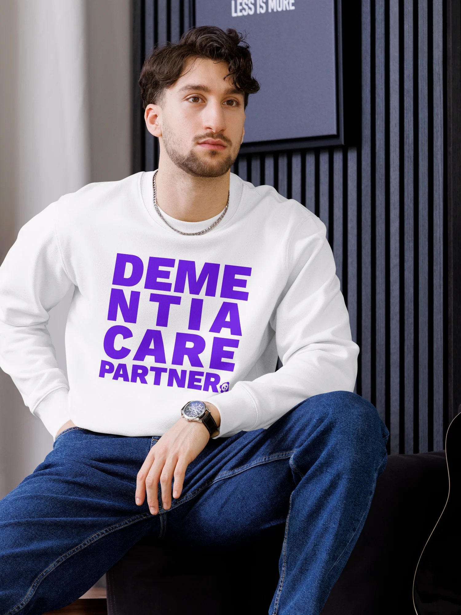 Dementia Care Partner Sweater - White product image (6)