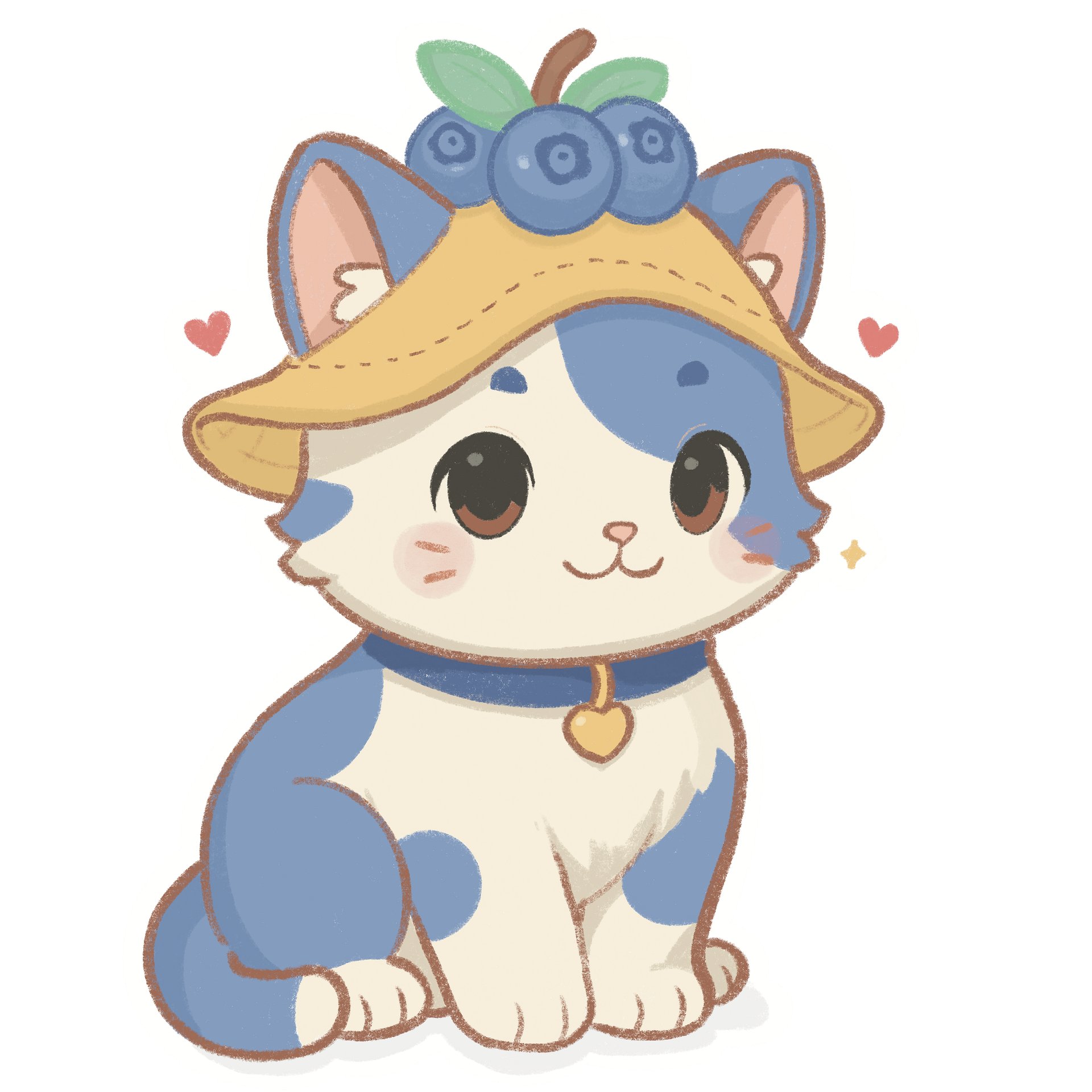 Blueberry Cat Sticker product image (7)