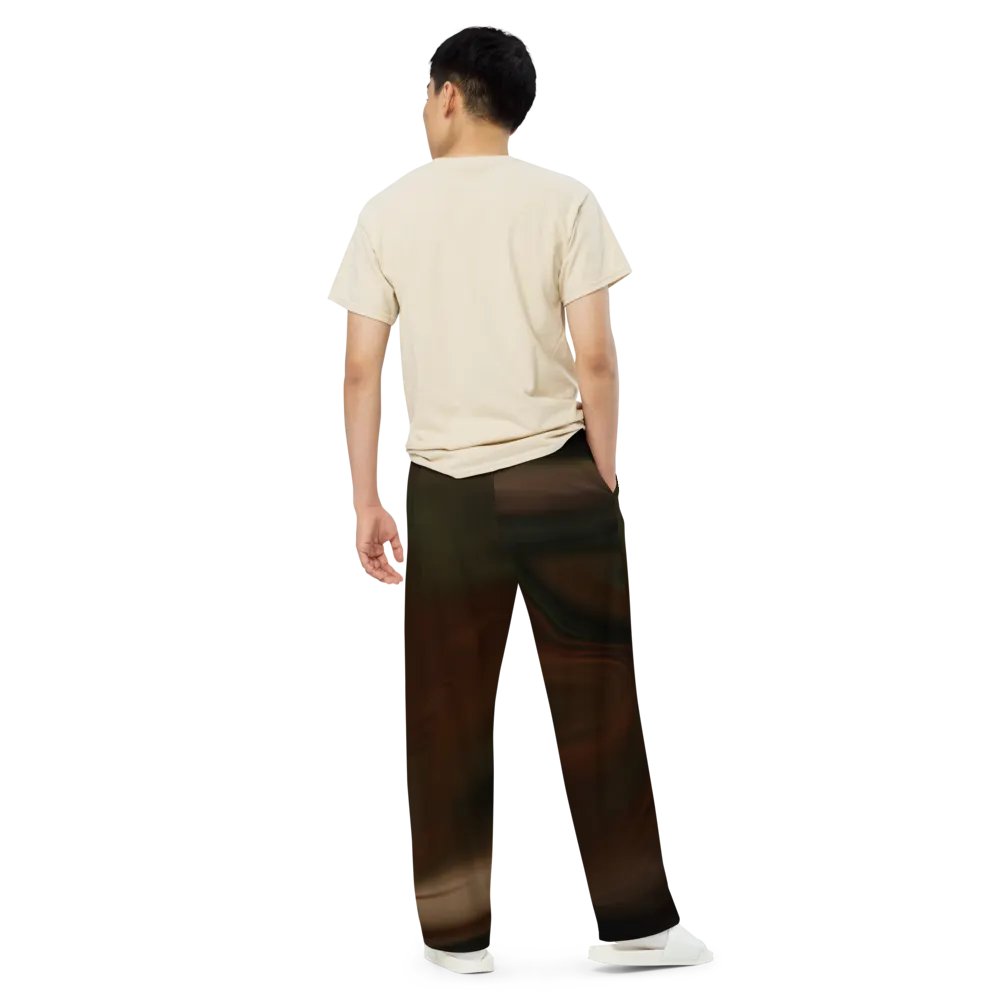 Camouflage Pattern Unisex Wide Leg Pants | Camo Pattern Pants product image (6)