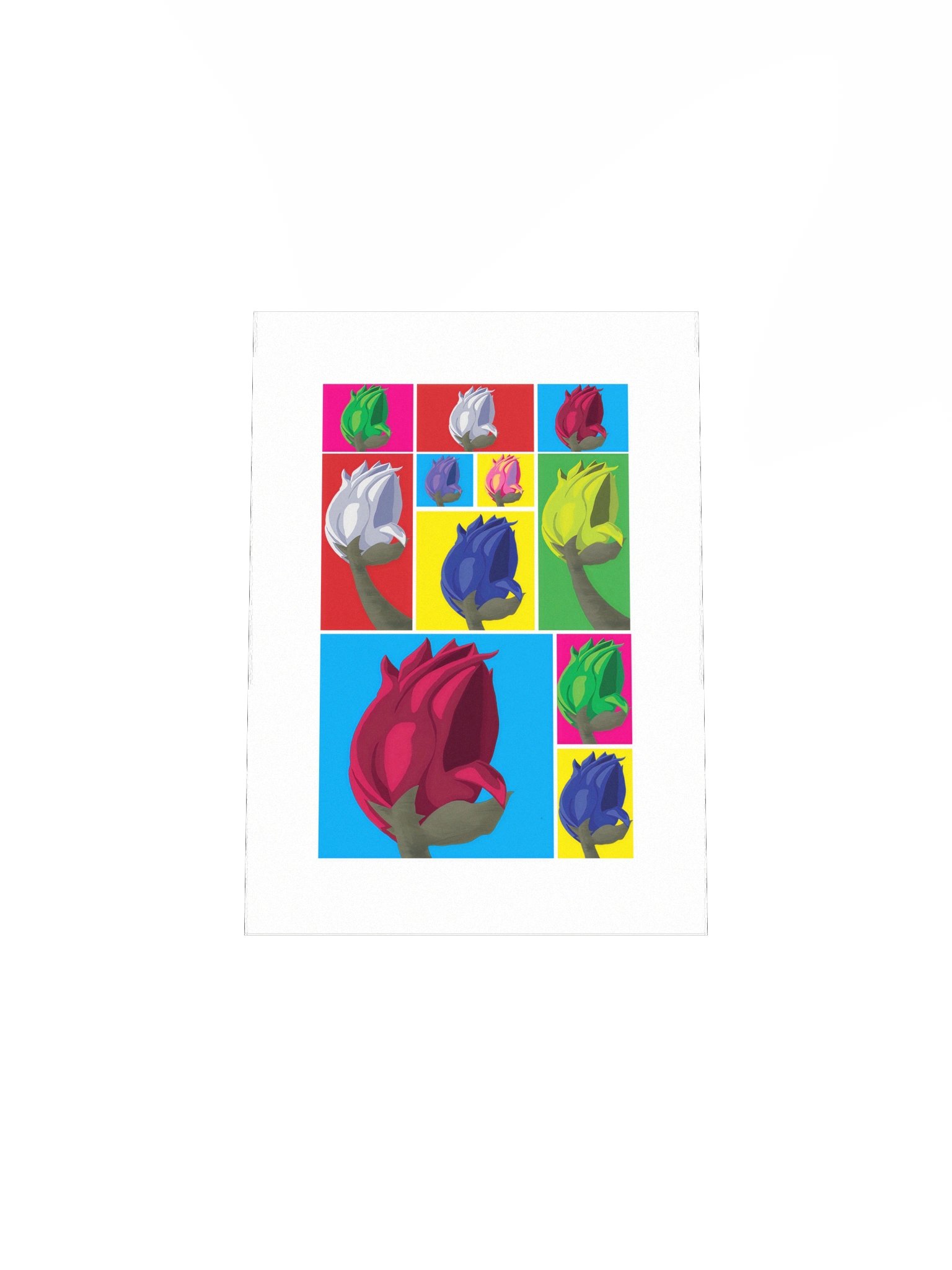 Vibrant Rose Buds Pop Art Poster product image (13)