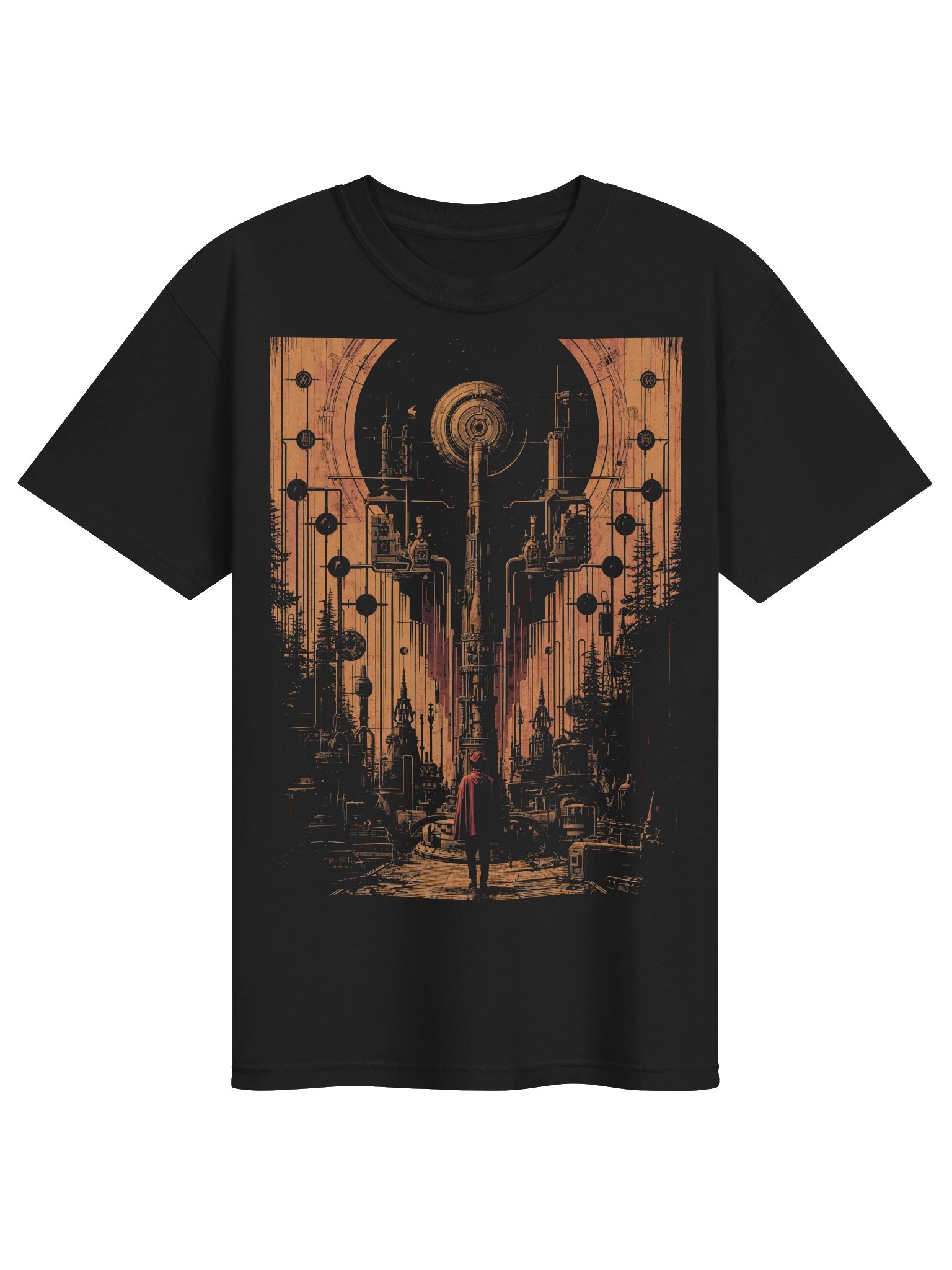 Red Cloak Machine Watcher Heaveyweight T-Shirt product image (1)