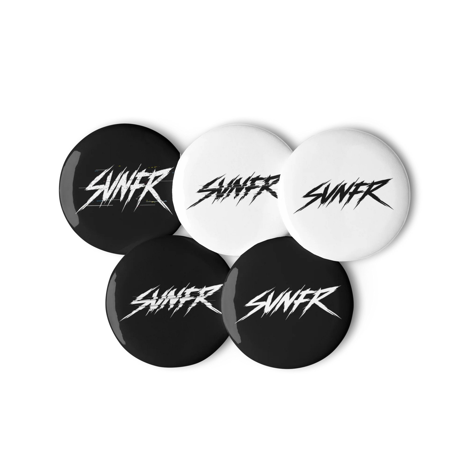 Glitch Pins (Black/White Set) product image (3)