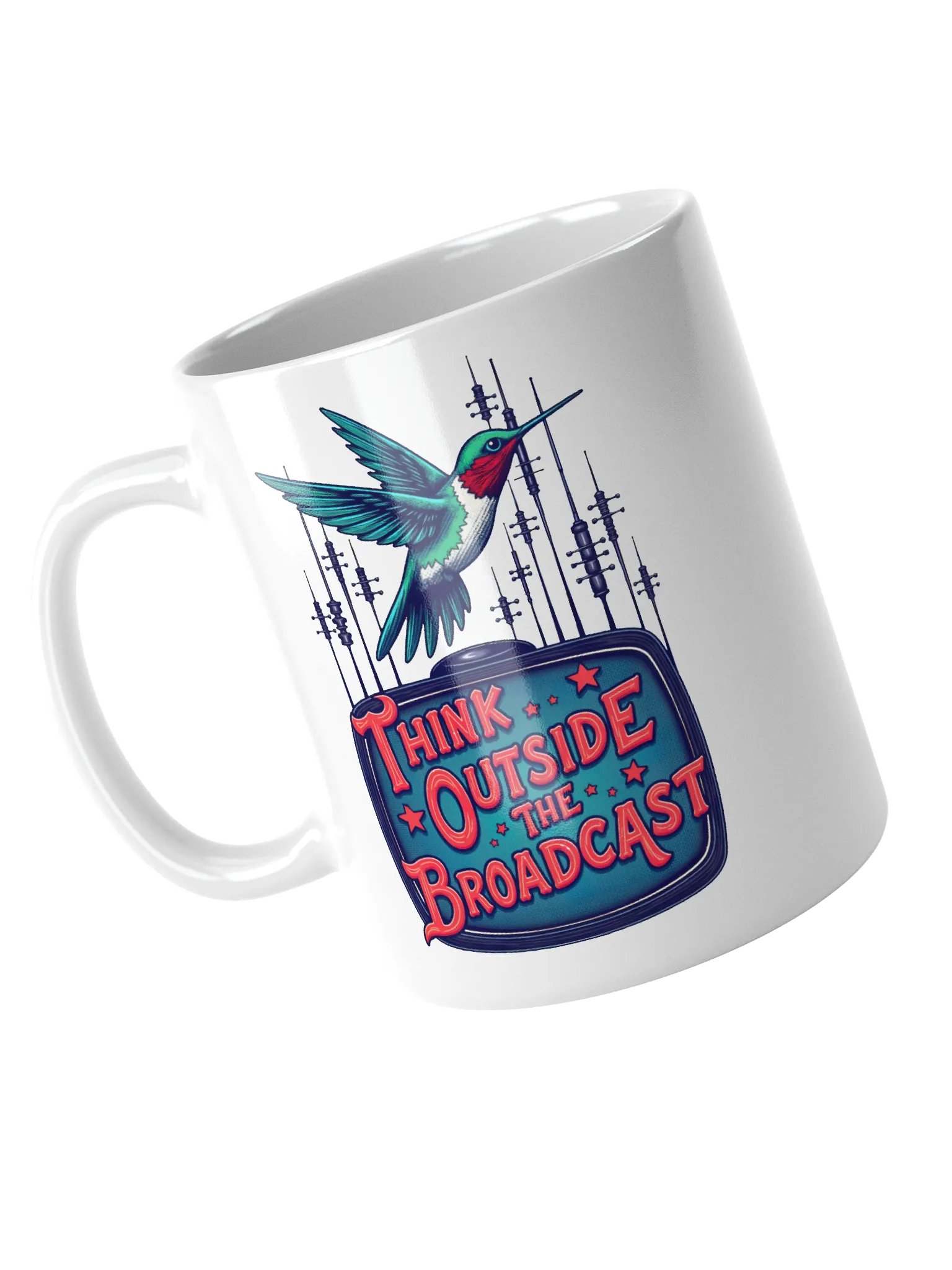 Think Outside The Broadcast Mug product image (4)