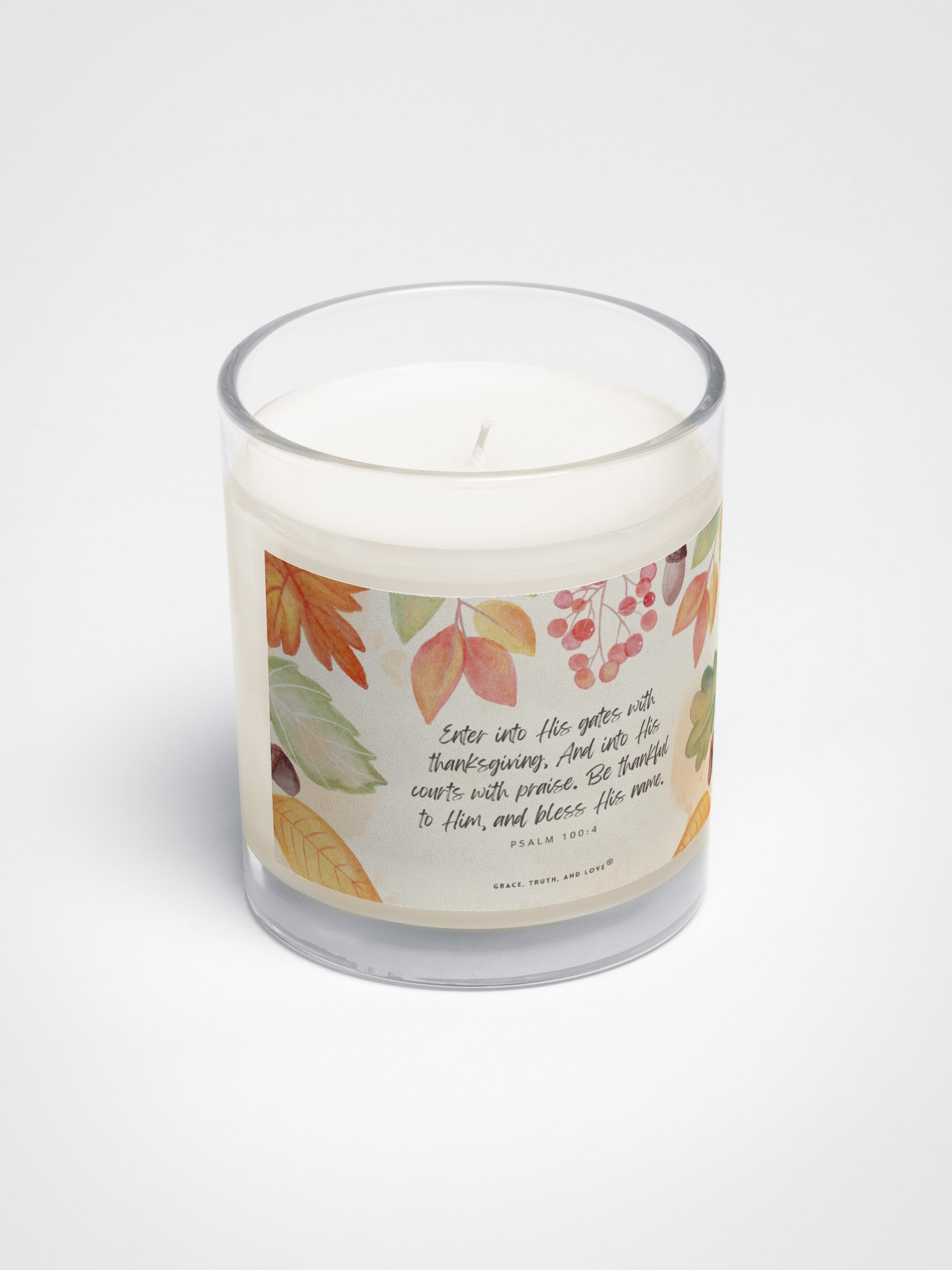Psalm 100:4 Candle product image (2)