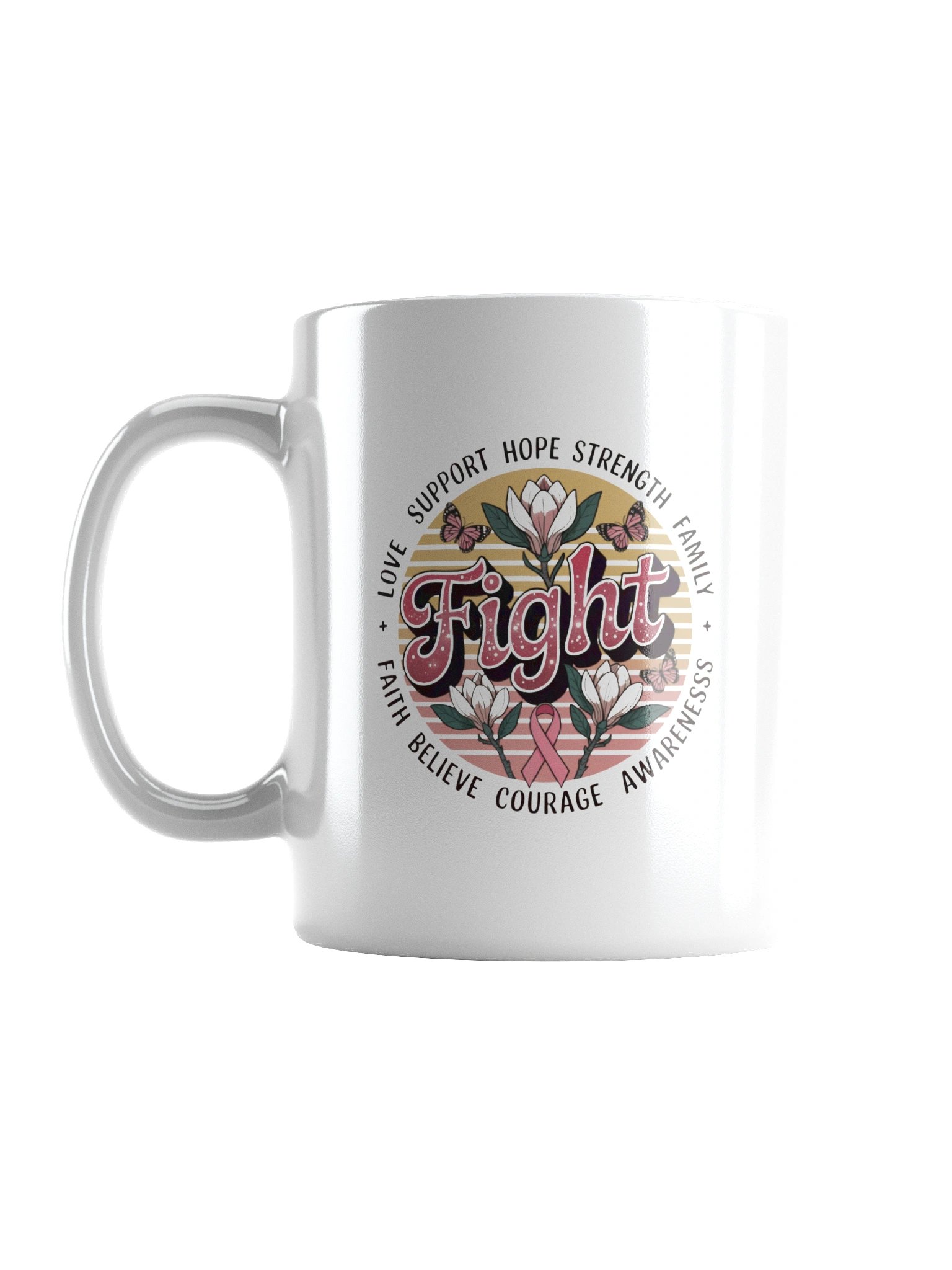 Breast Cancer Awareness Empowerment Blossoms Mug product image (2)