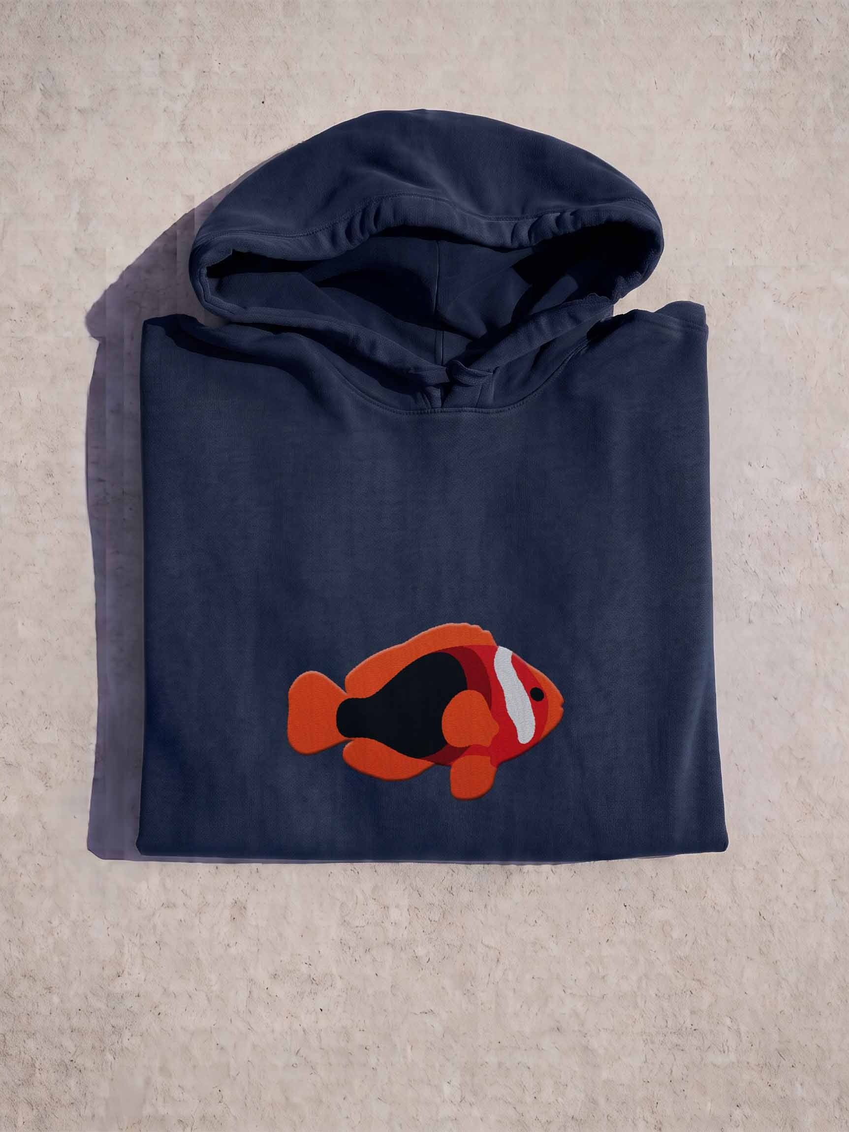 Tomato Clownfish Embroidered Hoodie | Saltwater Reef Aquarium Fish & Ocean Lover Apparel product image (1)