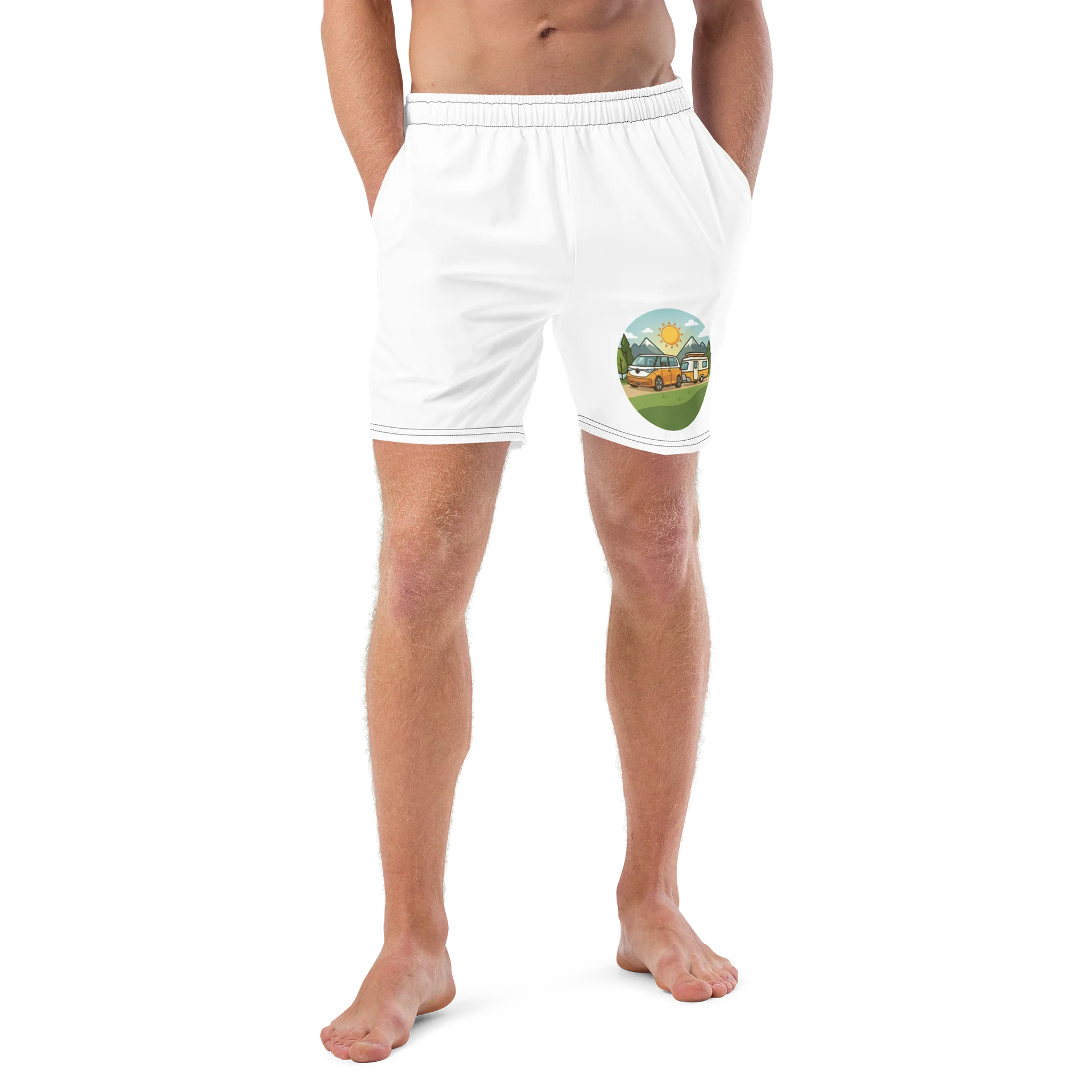All-Over Print Swim Trunks Elektro Camping product image (4)