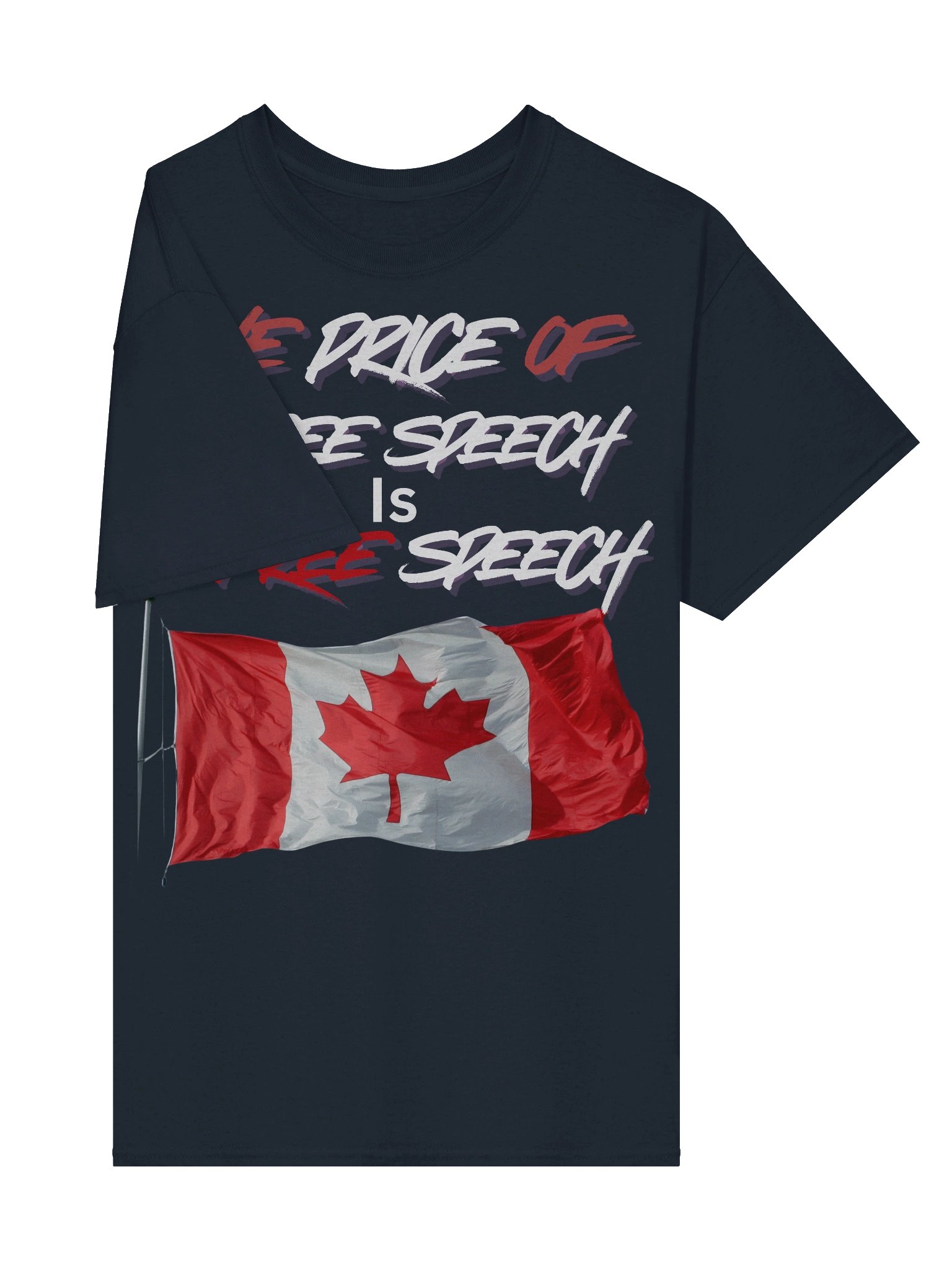 Canadian Free Speech Flag Tee product image (5)