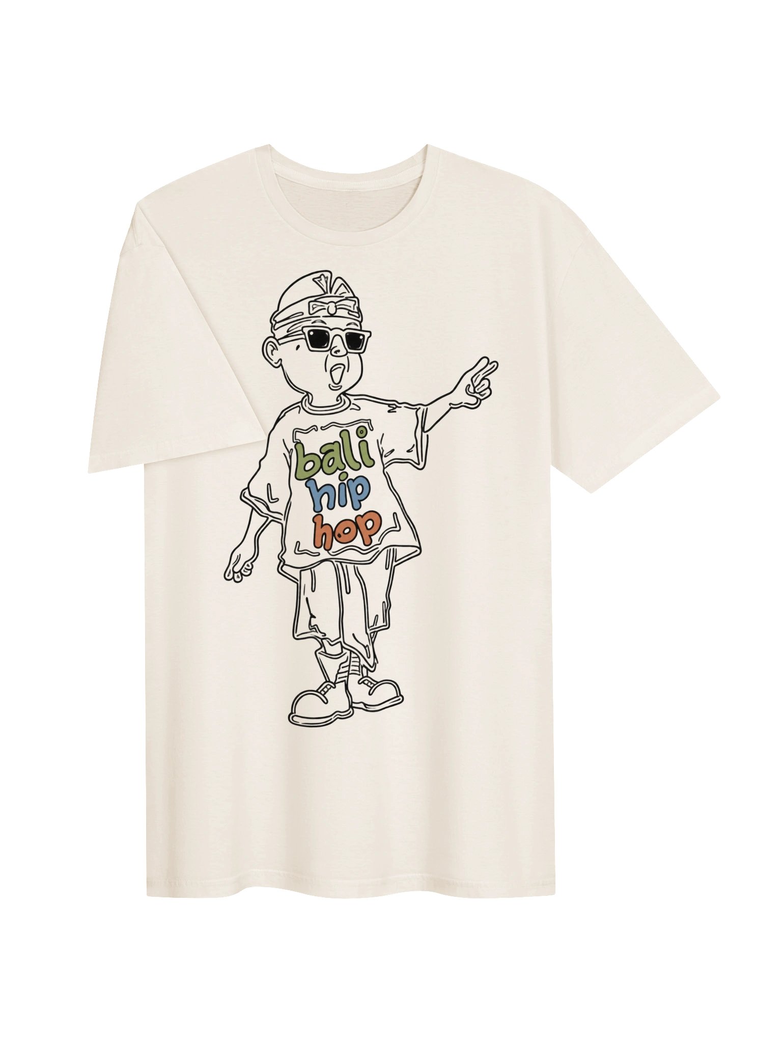 Bali Hip Hop Cartoon Graphic Tee product image (4)