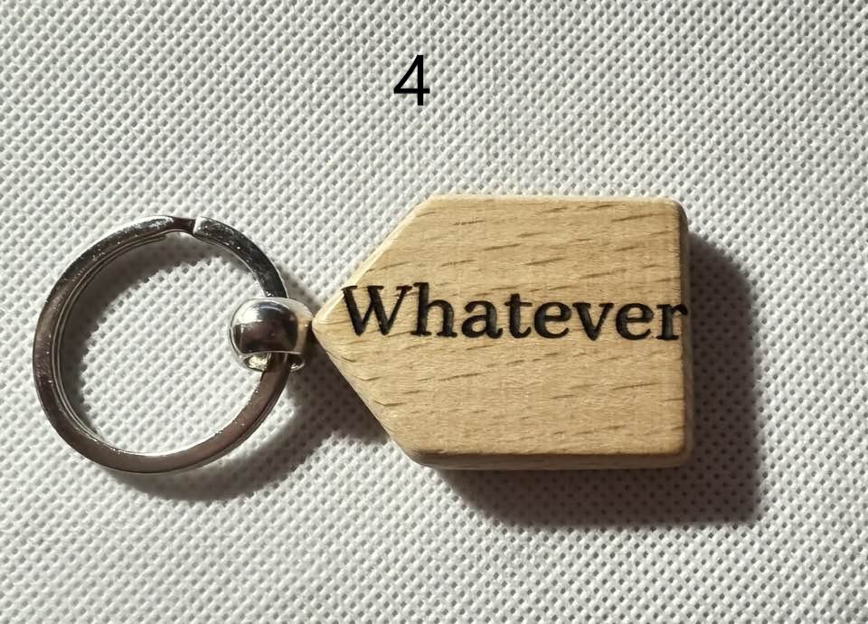 Wooden Engraved Keychains with Sayings & Quotes | Sweet, Sassy, Friendship & Love(1) product image (4)