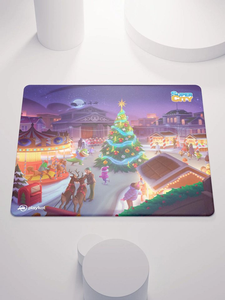 Supercity Christmas Square Gaming Mouse Pad product image (1)