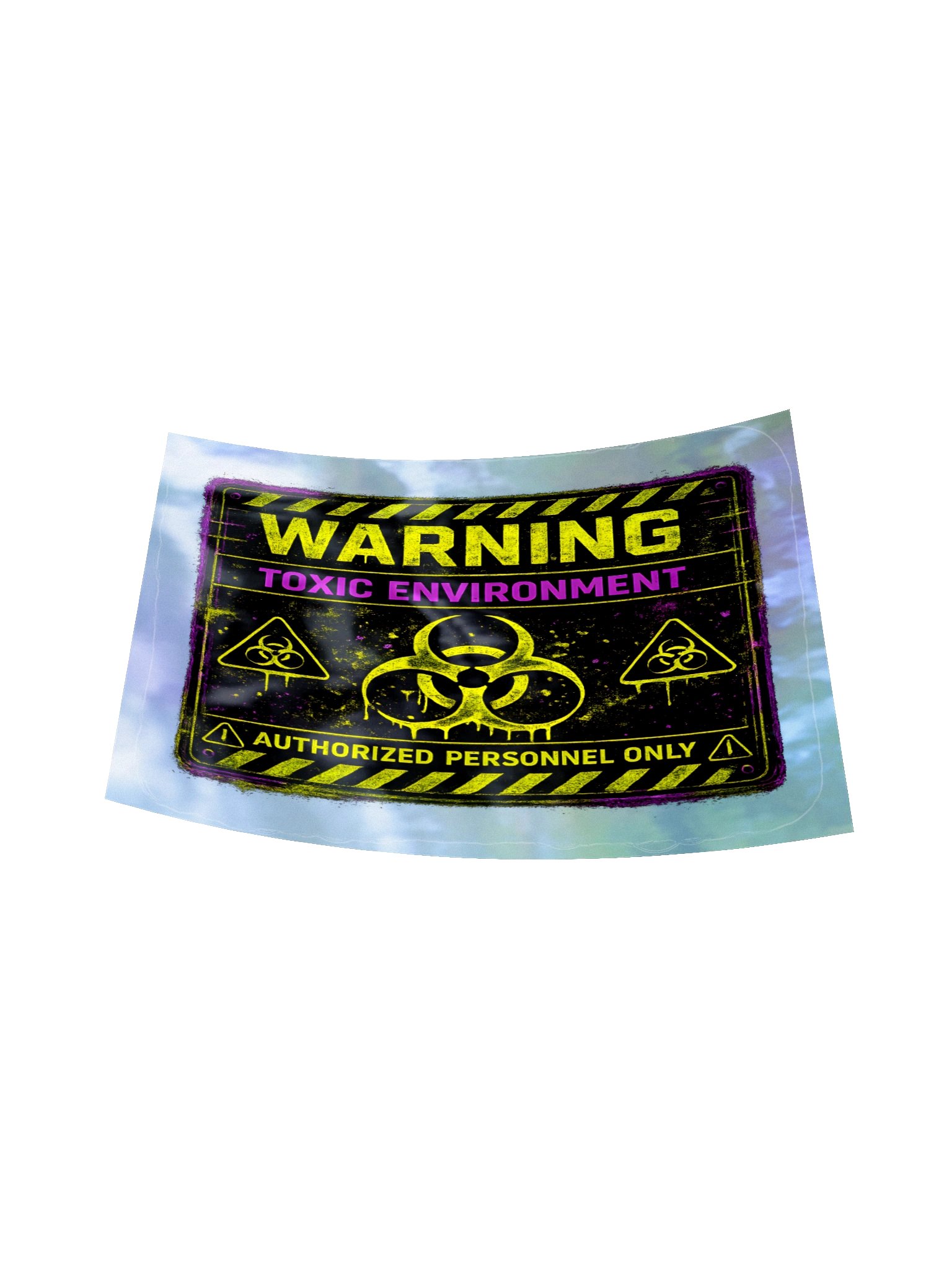 Toxic Warning — Neon Biohazard Holographic Sticker Sheet product image (11)