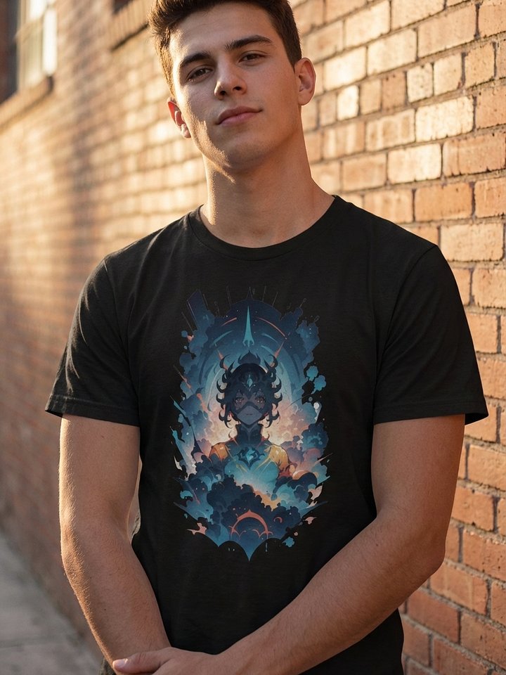 Cosmic Dreamer Retro Anime Tee - Midnight Voyage Edition product image (1)