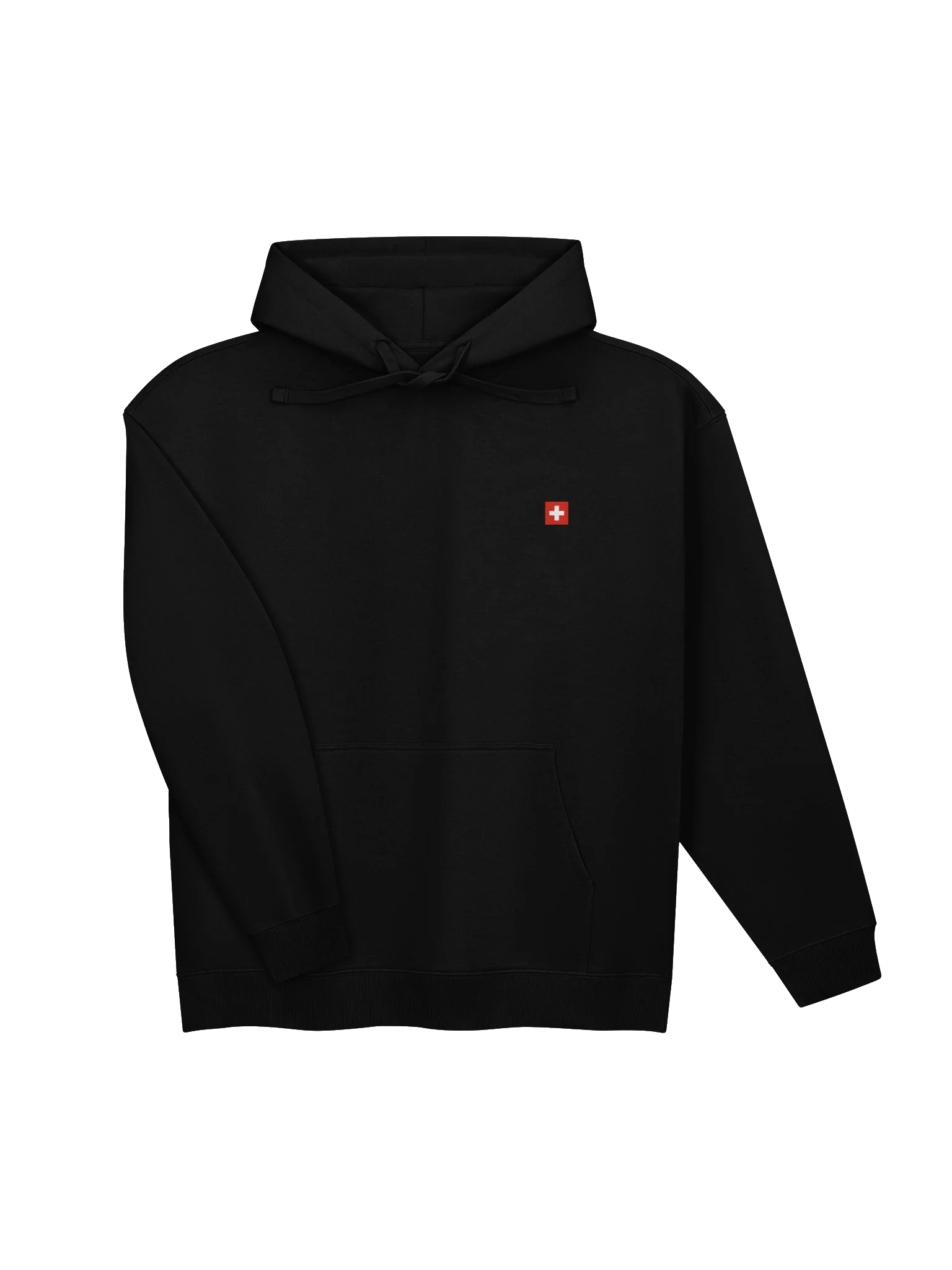 Swiss Flag Essential Hoodie – Premium Minimalist Pullover product image (6)